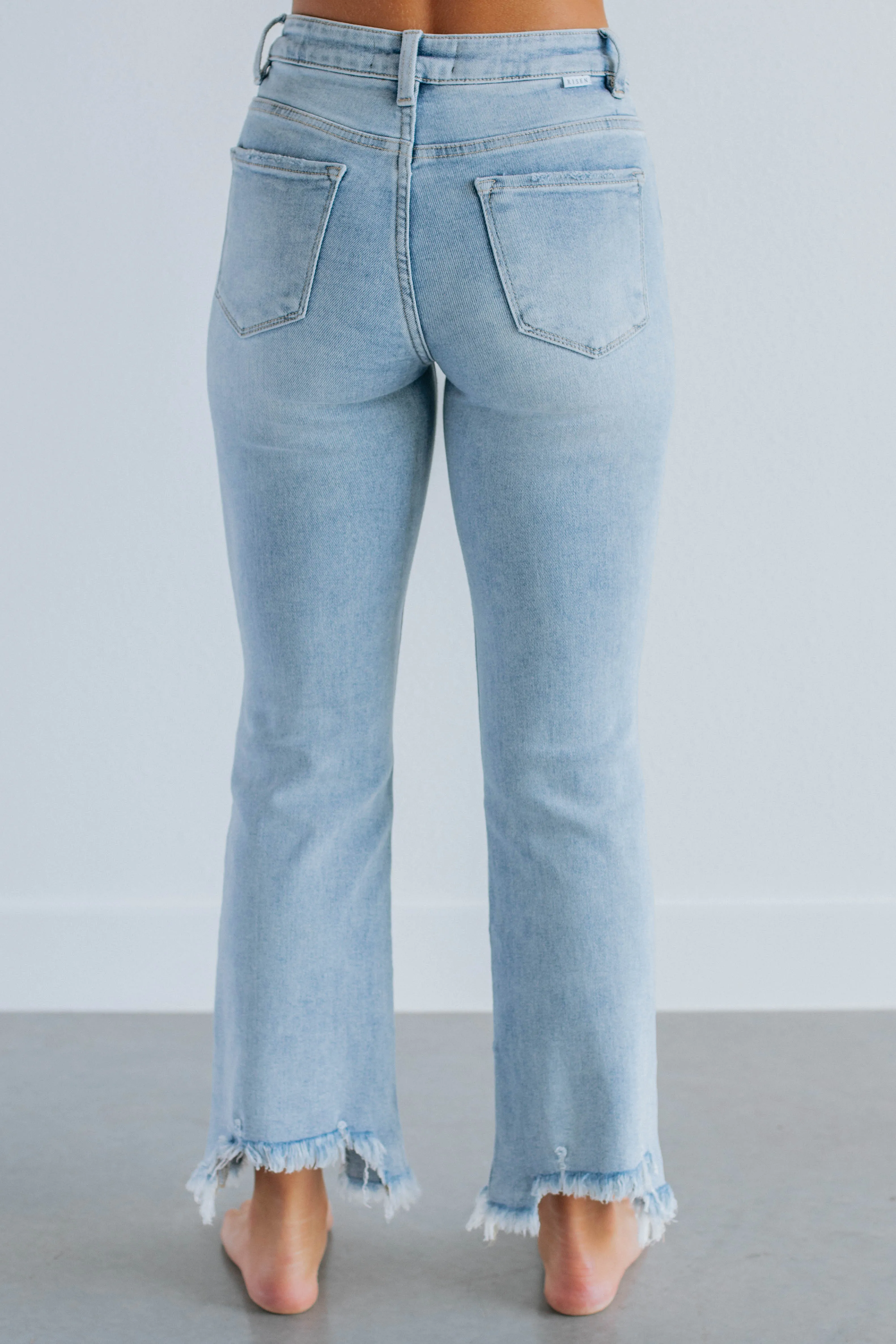 Neona Risen Jeans - Light Wash,Jeans Women