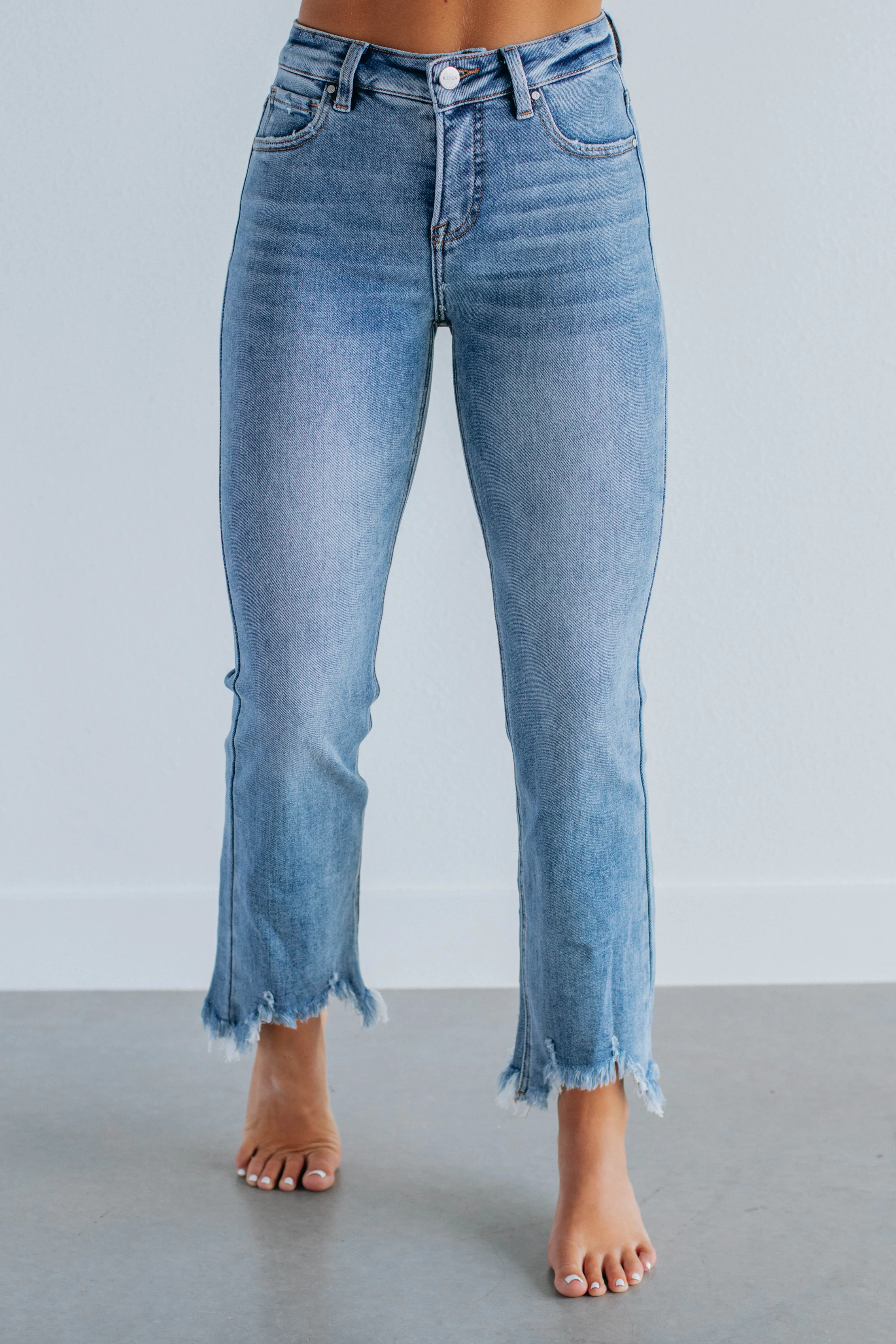 Neona Risen Jeans - Medium Wash,Jeans Women