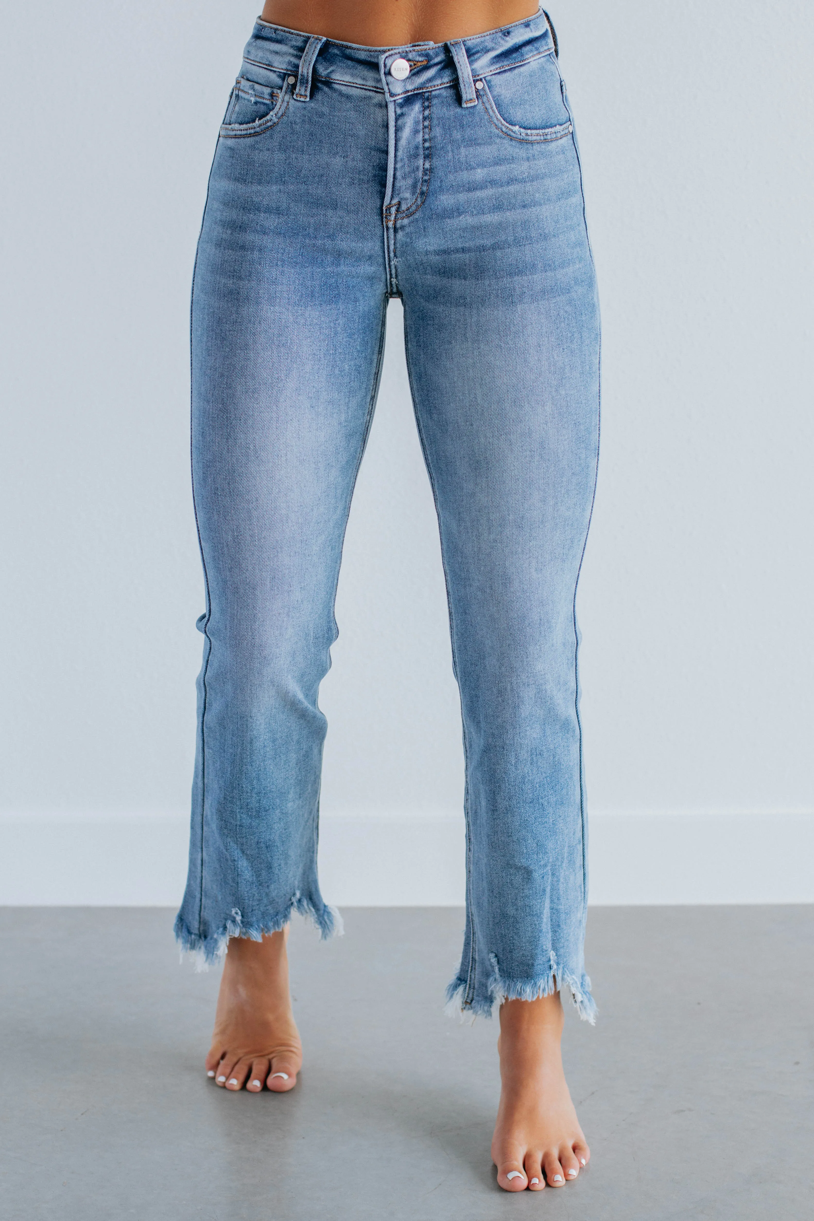 Neona Risen Jeans - Medium Wash,Jeans Women