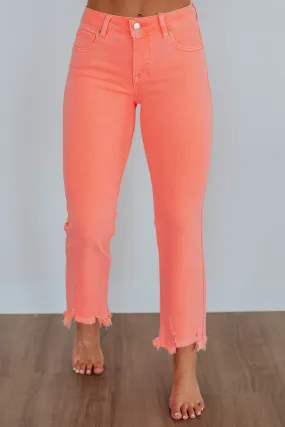 Neona Risen Jeans - Sorbet,Jeans Women