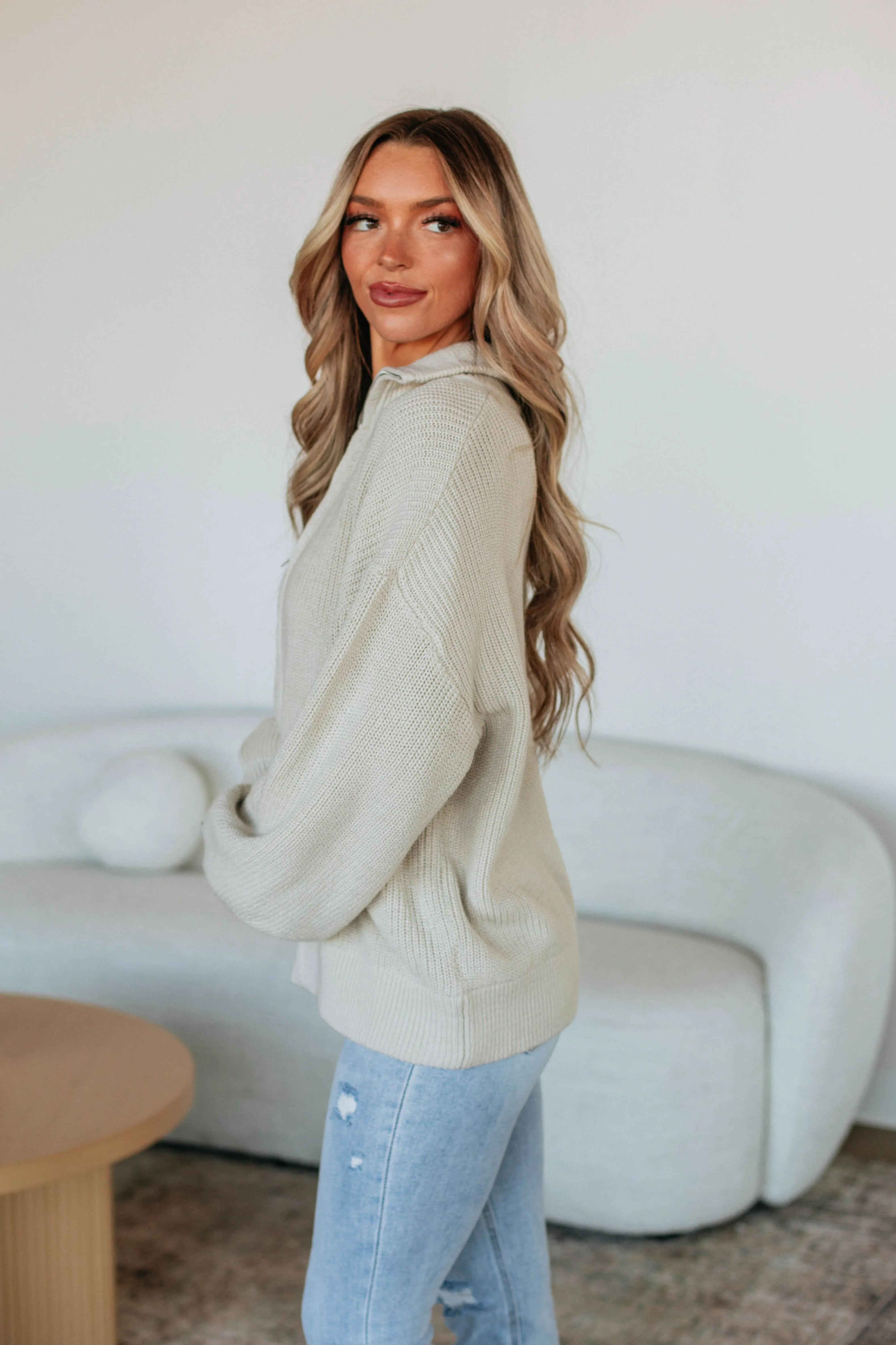 Nolyn Sweater Jacket - Natural,Women Sweater