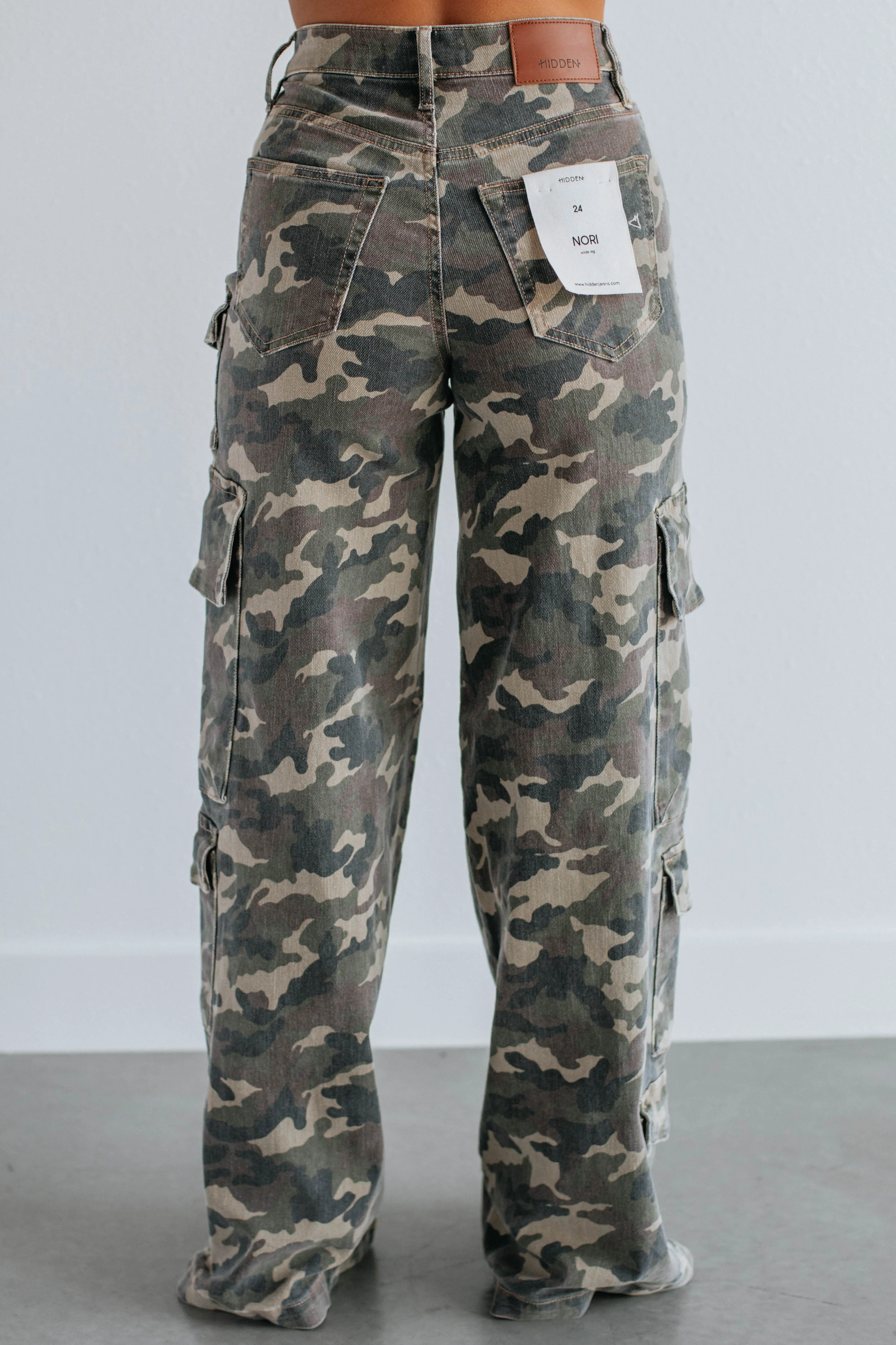 Nori Hidden Cargo Jeans - Camouflage,Jeans Women