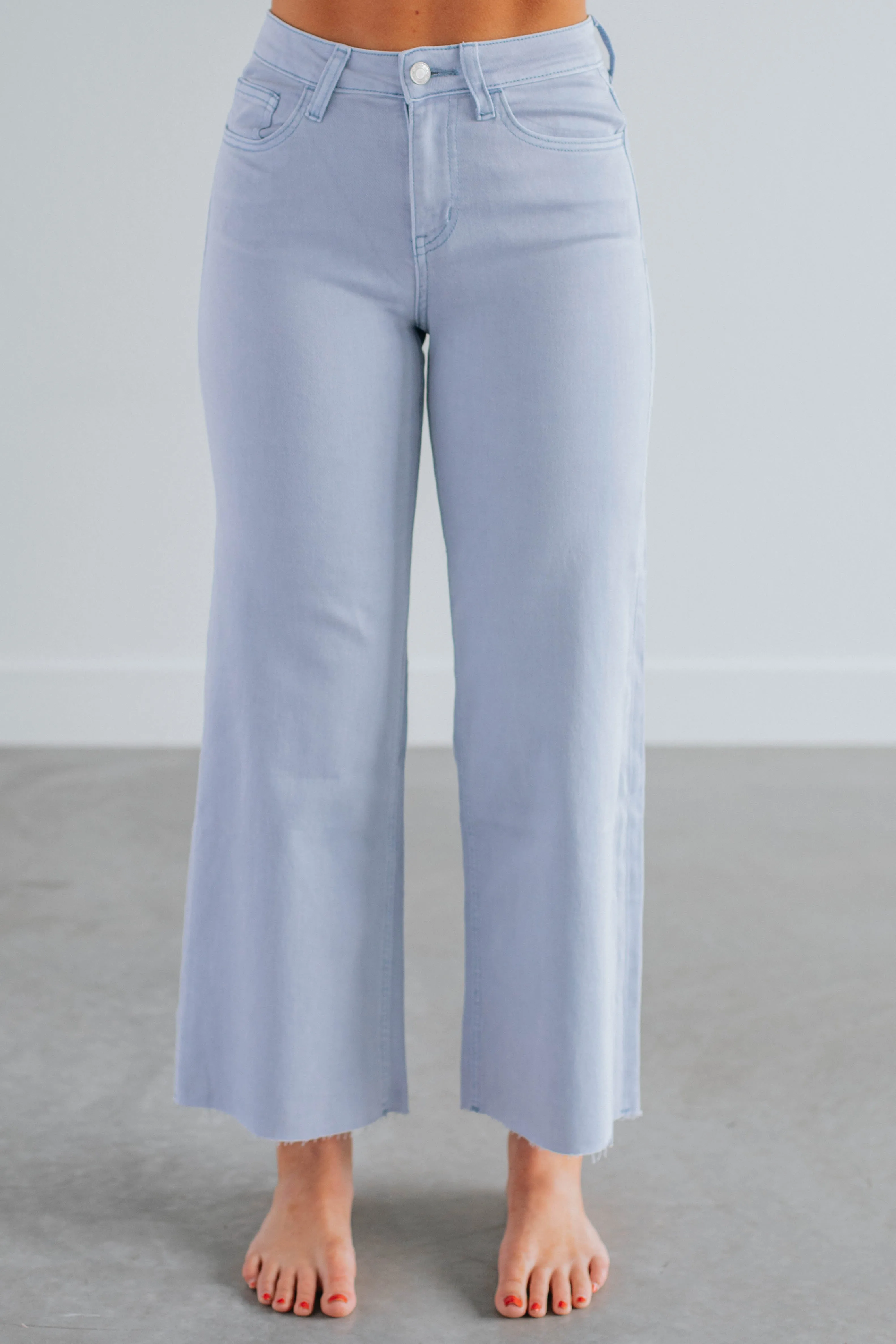 Olivia Vervet Jeans - Powder Blue,Jeans Women