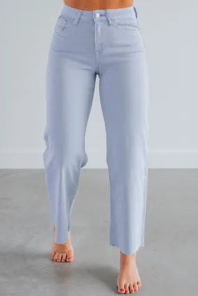 Olivia Vervet Jeans - Powder Blue,Jeans Women