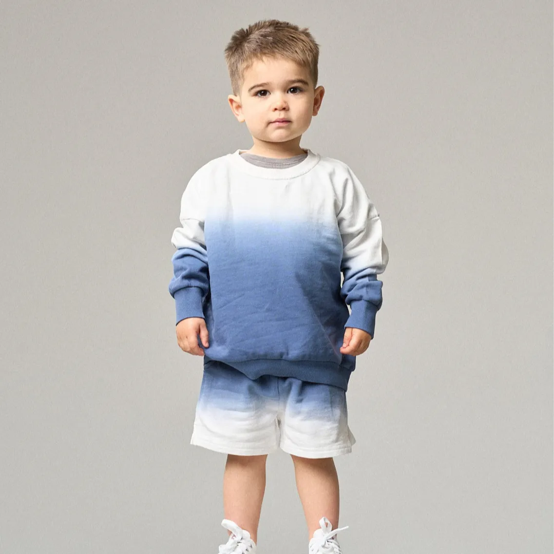 Ombre Sweatshort - Blue,Kids