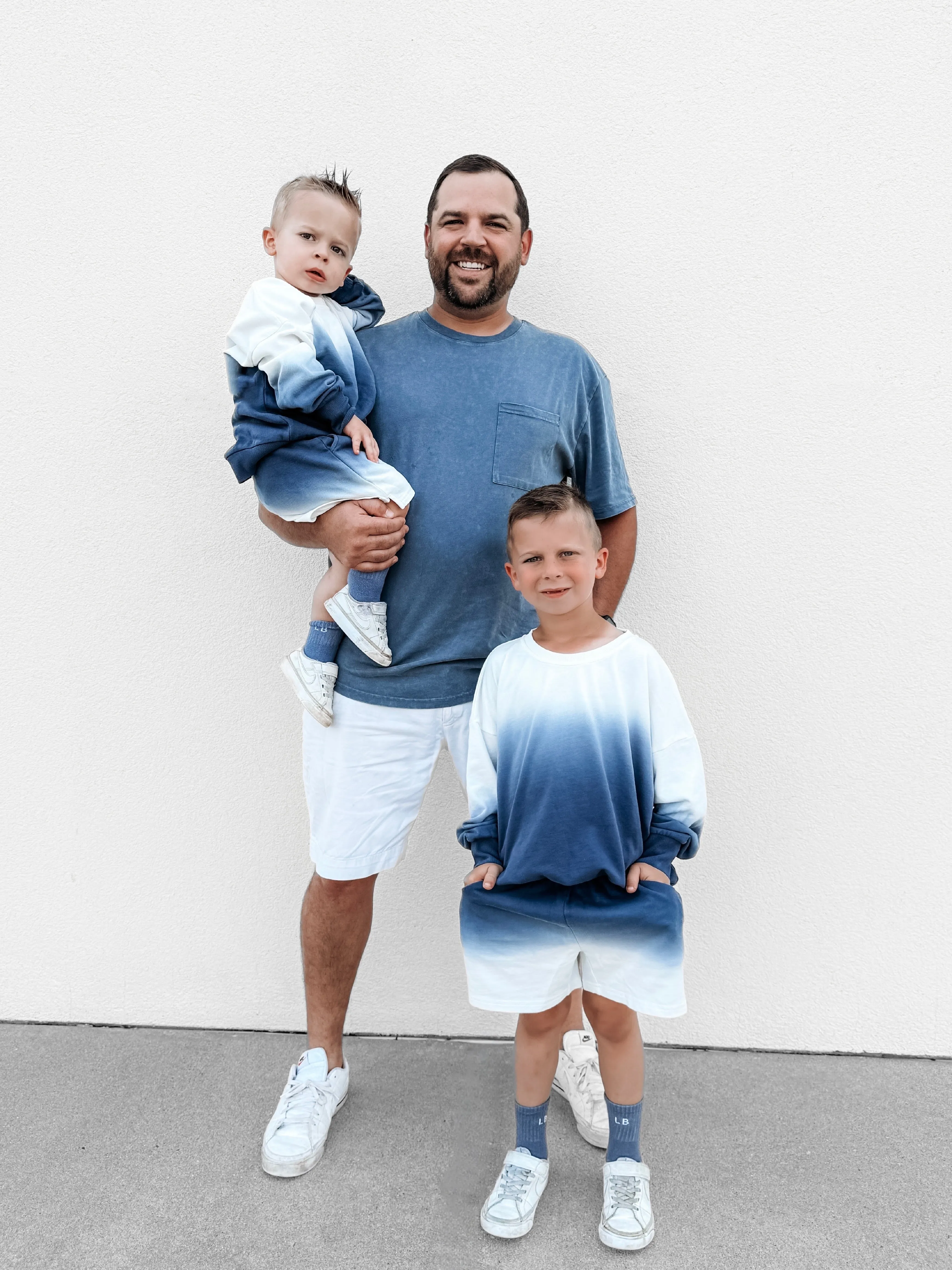 Ombre Sweatshort - Blue,Kids
