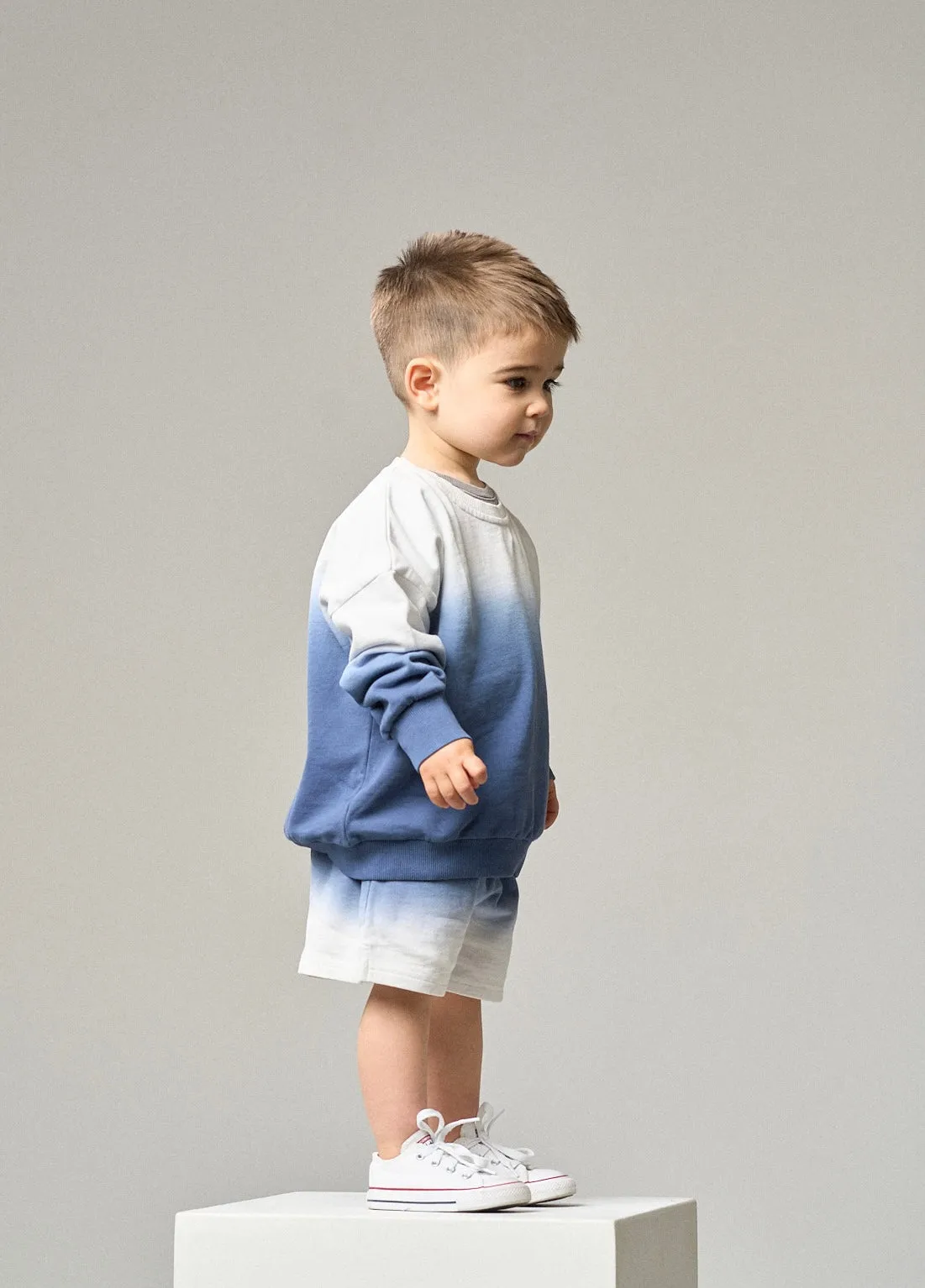 Ombre Sweatshort - Blue,Kids