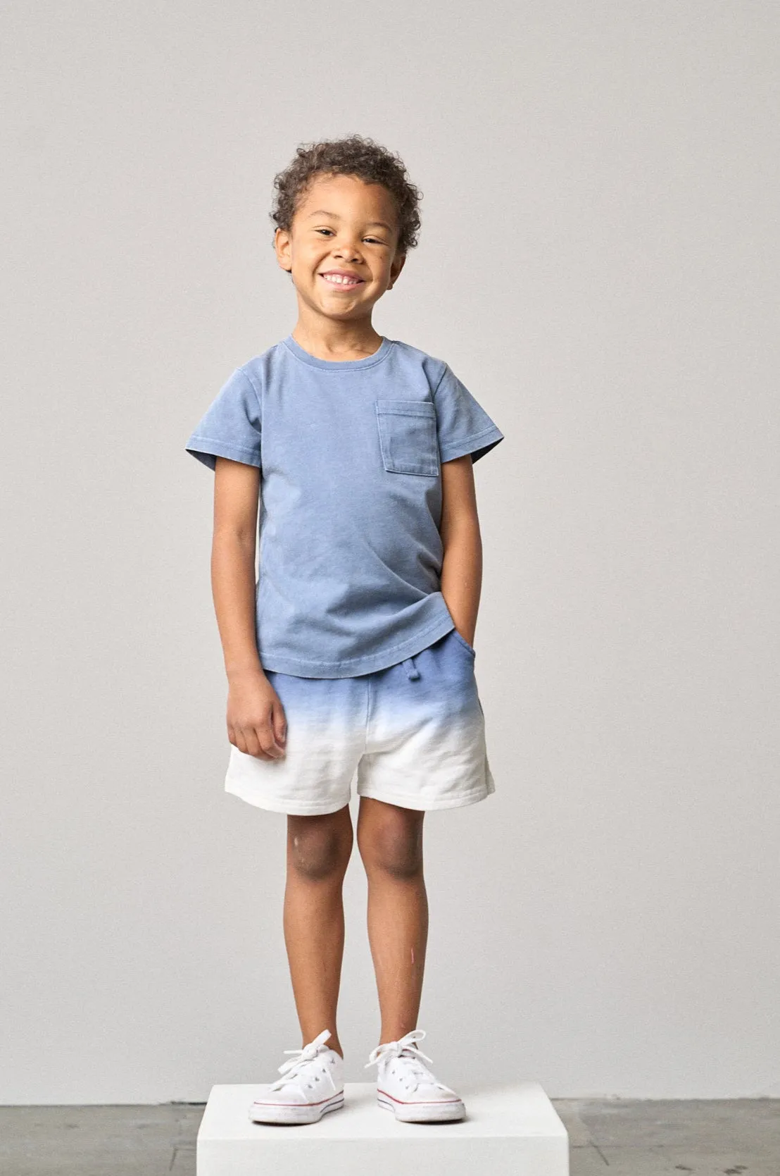 Ombre Sweatshort - Blue,Kids