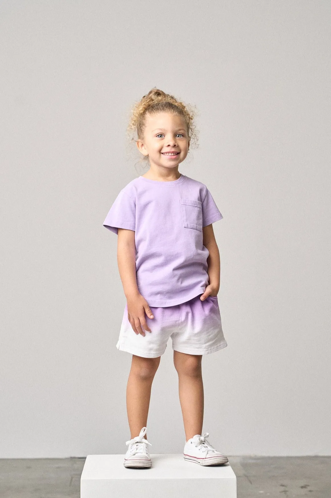 Ombre Sweatshort - Purple,Kids