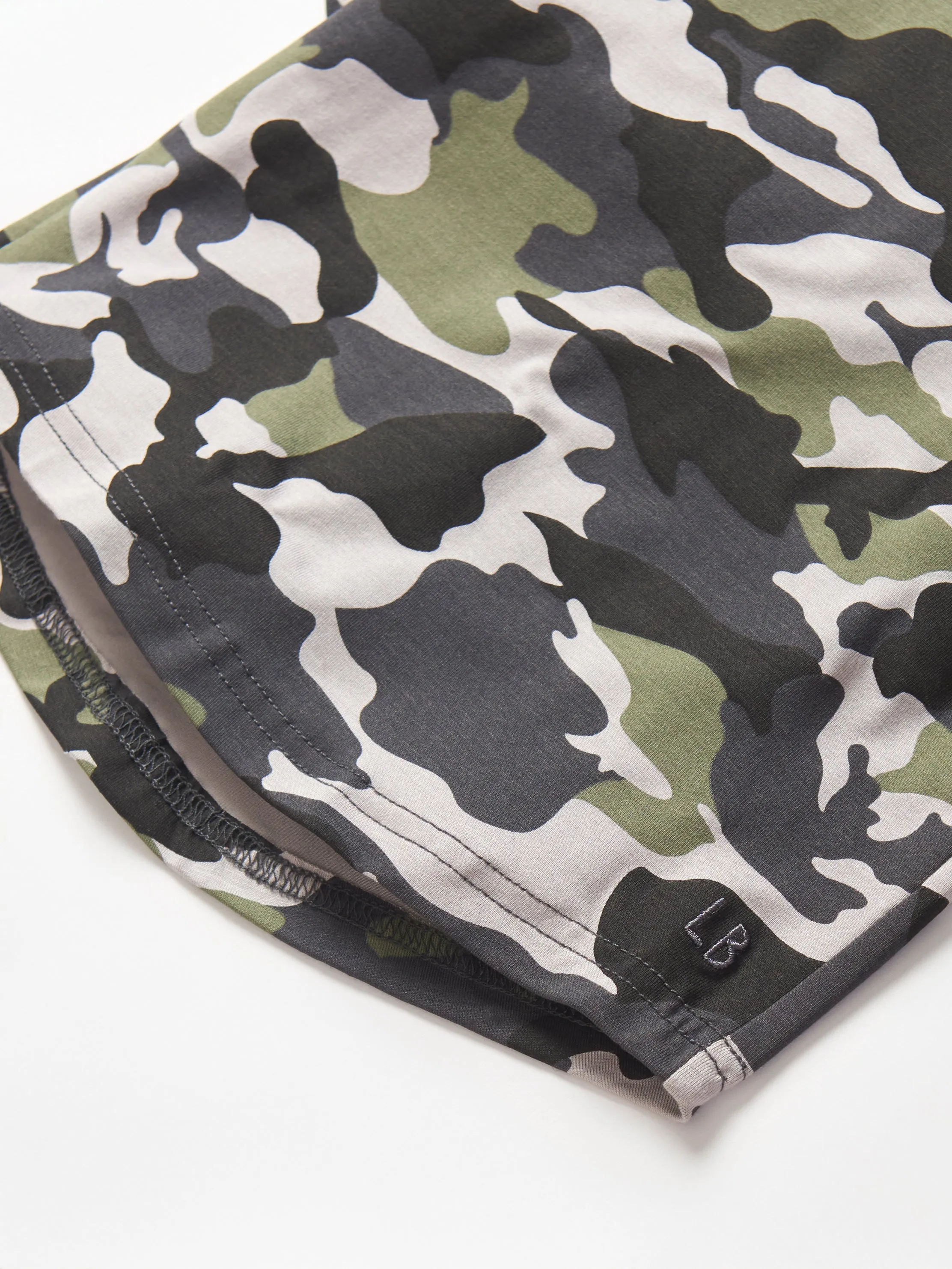 Oversized Bamboo Tee - Army Camo,Kids