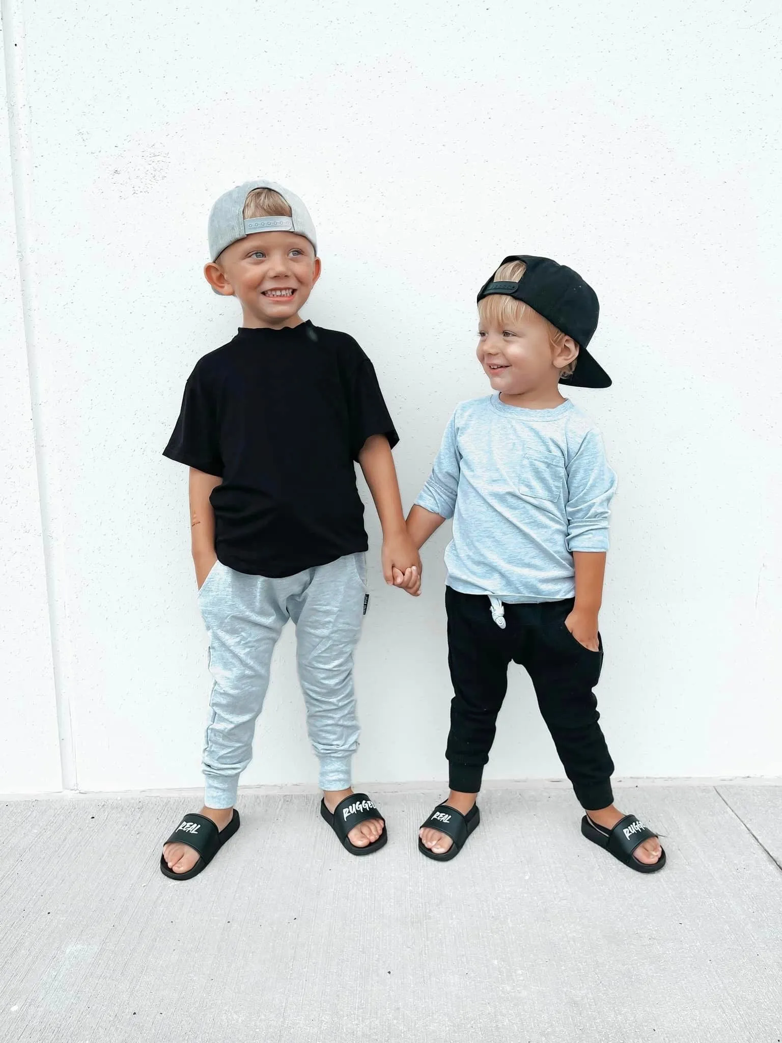 Oversized Bamboo Tee - Black,Kids