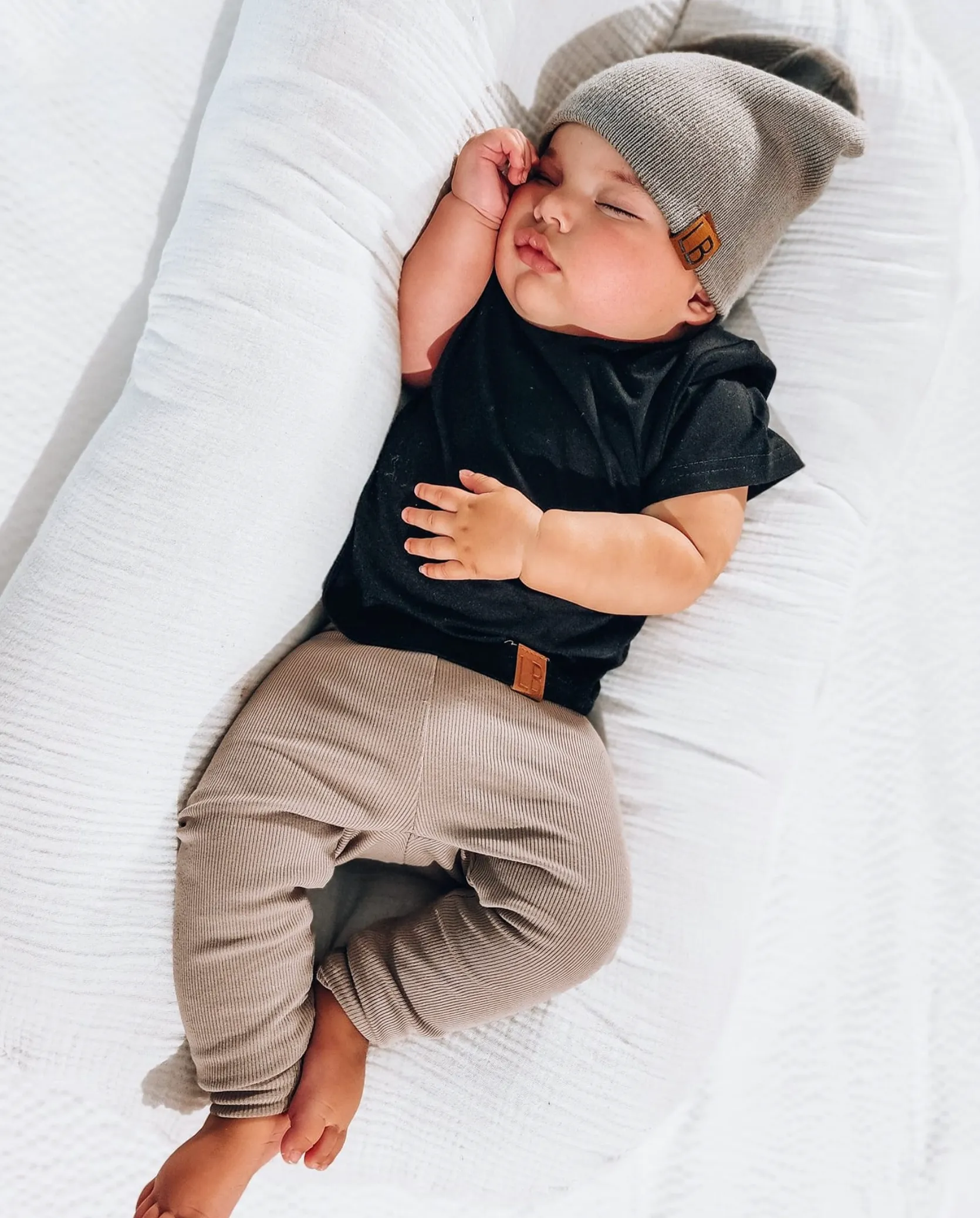 Oversized Bamboo Tee - Black,Kids