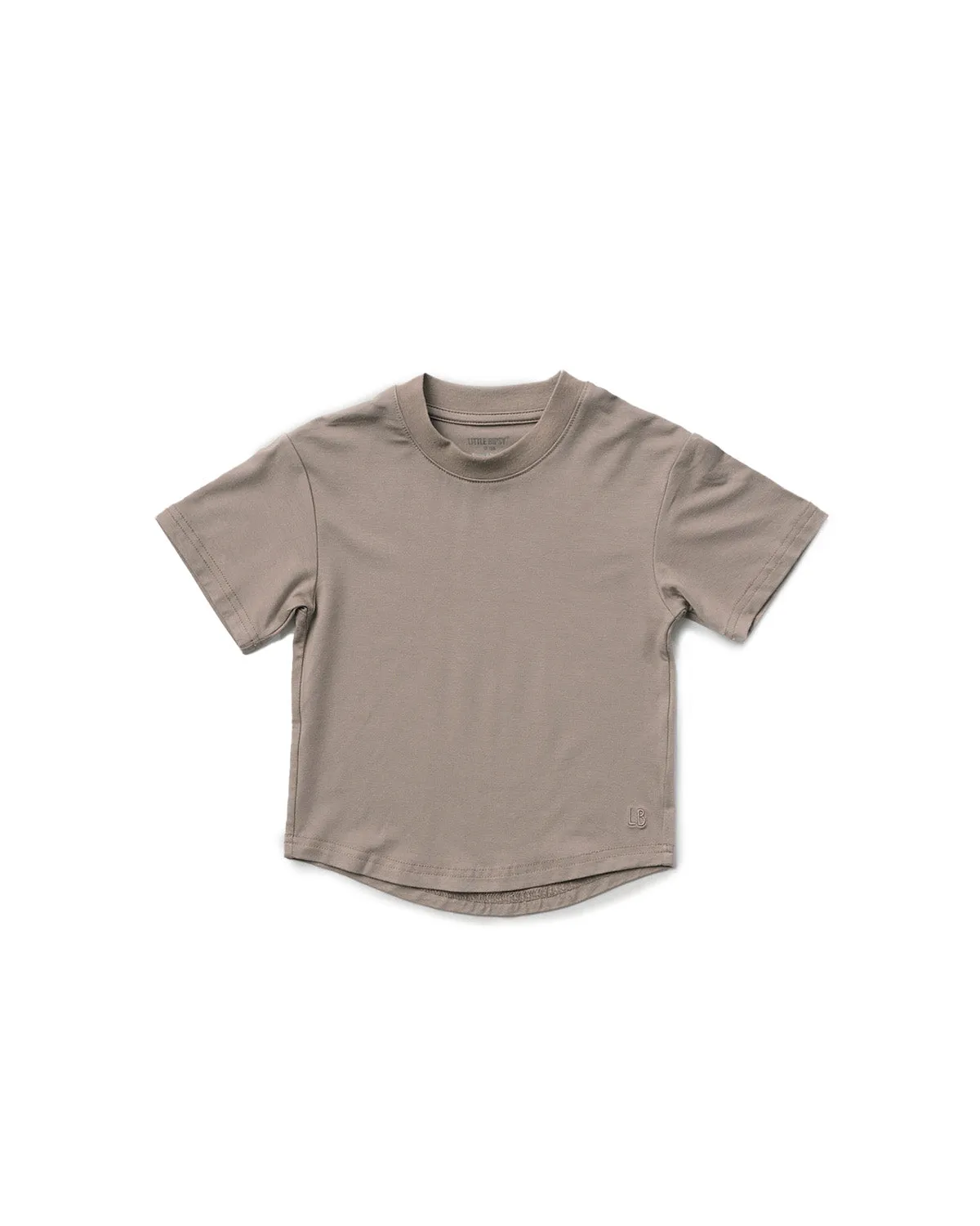 Oversized Bamboo Tee - Mushroom,Kids