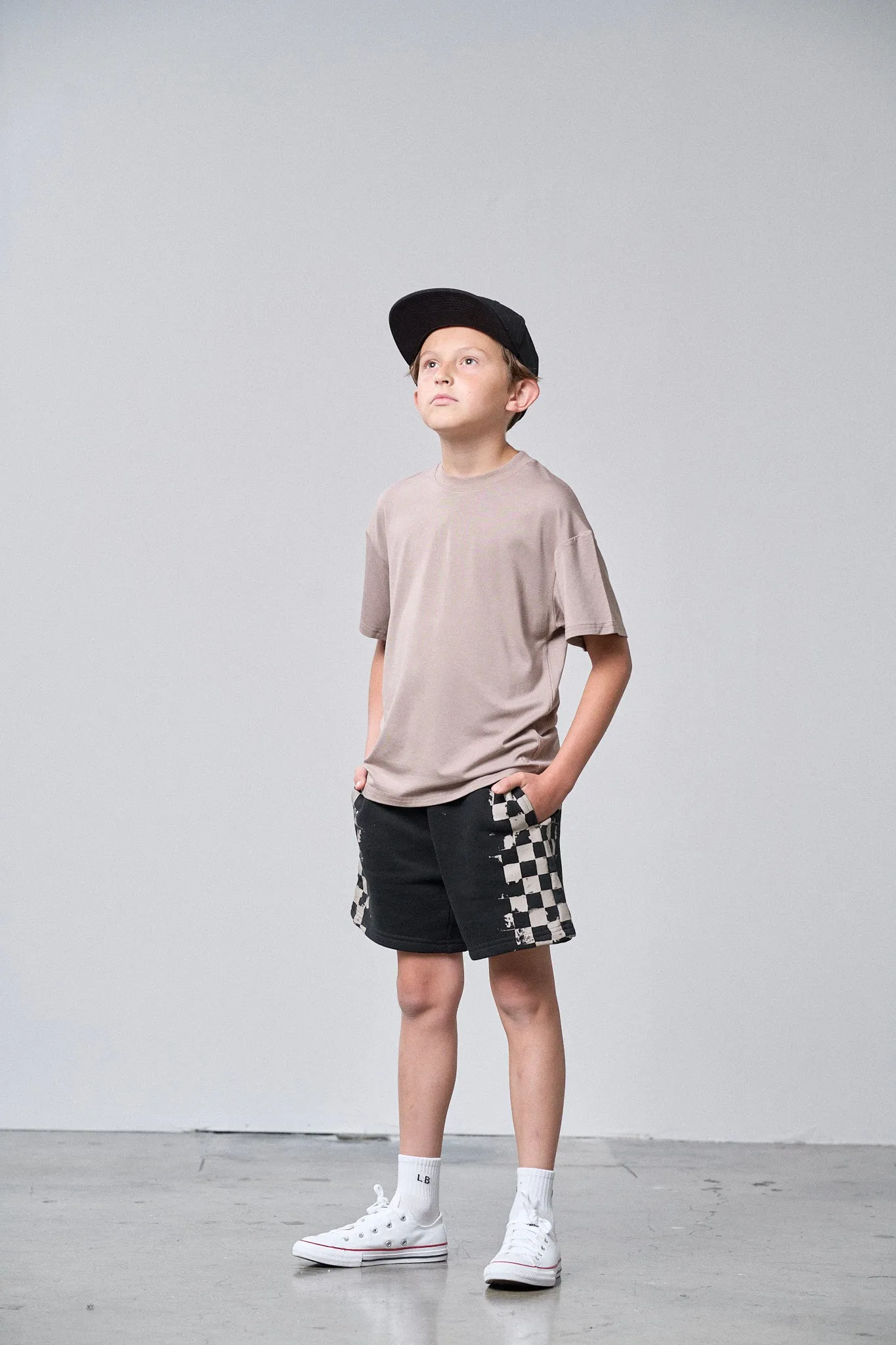 Oversized Bamboo Tee - Mushroom,Kids