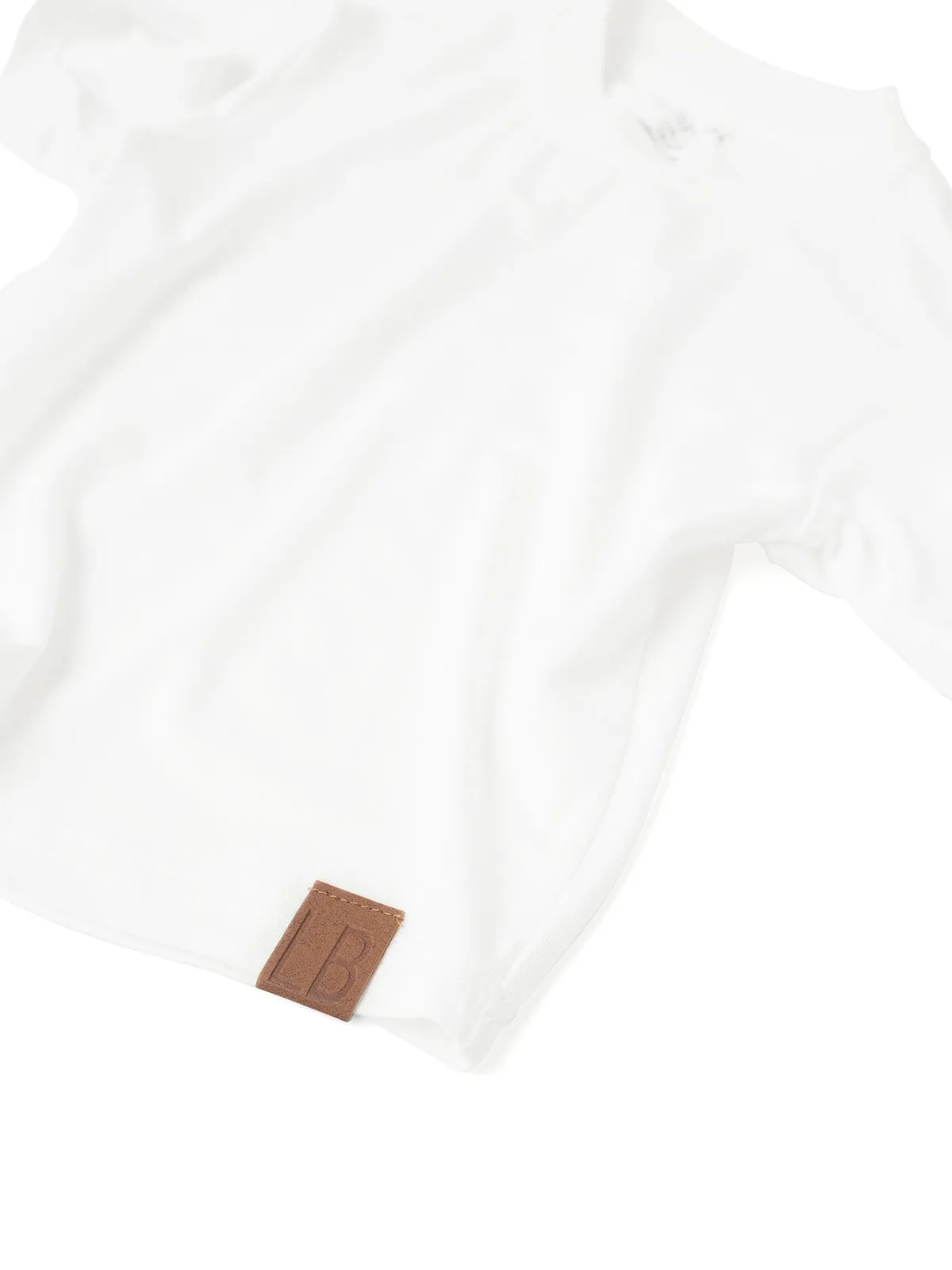 Oversized Bamboo Tee - White,Kids