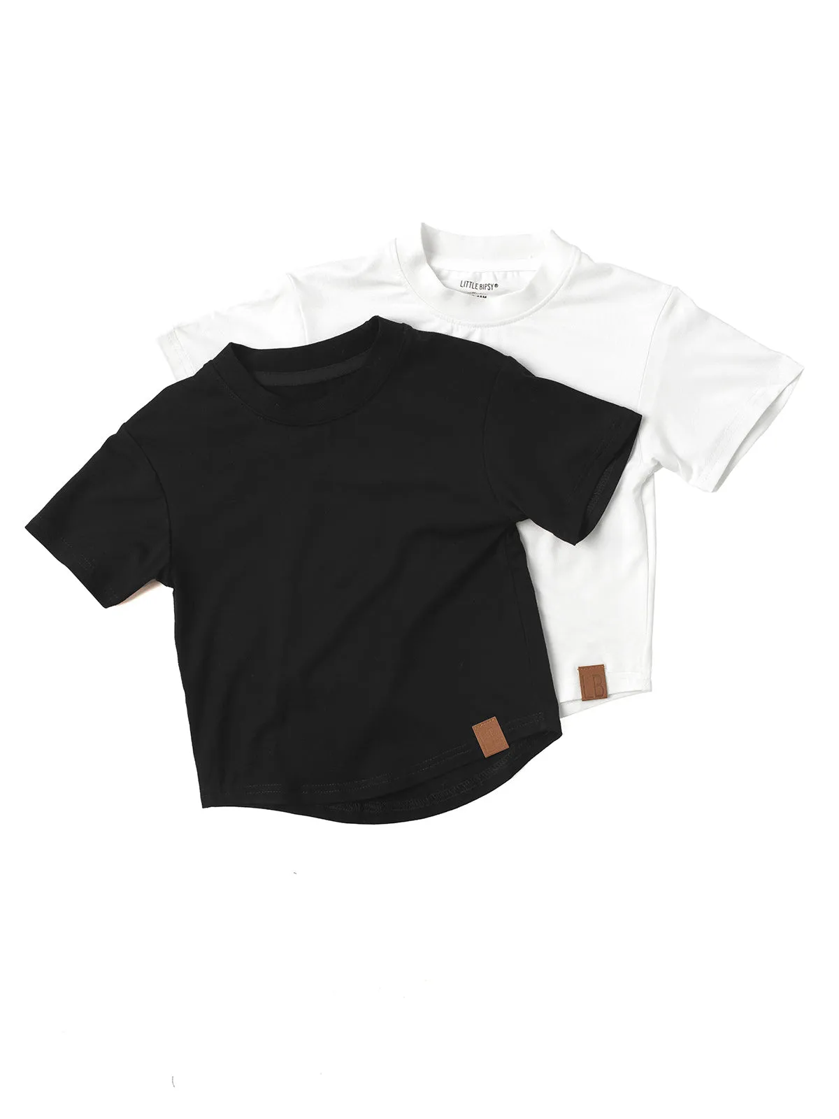 Oversized Bamboo Tee - White,Kids