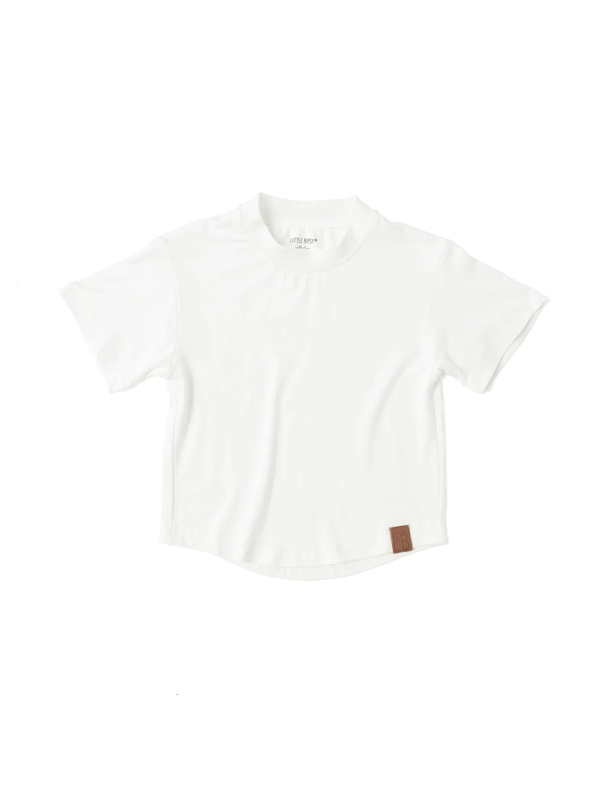 Oversized Bamboo Tee - White,Kids