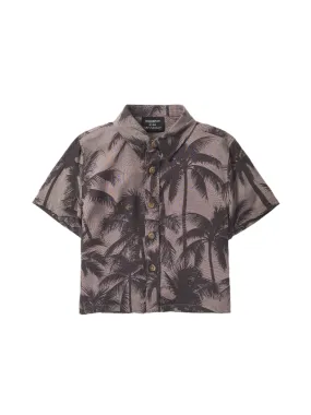 Palm Print Button Up,Kids