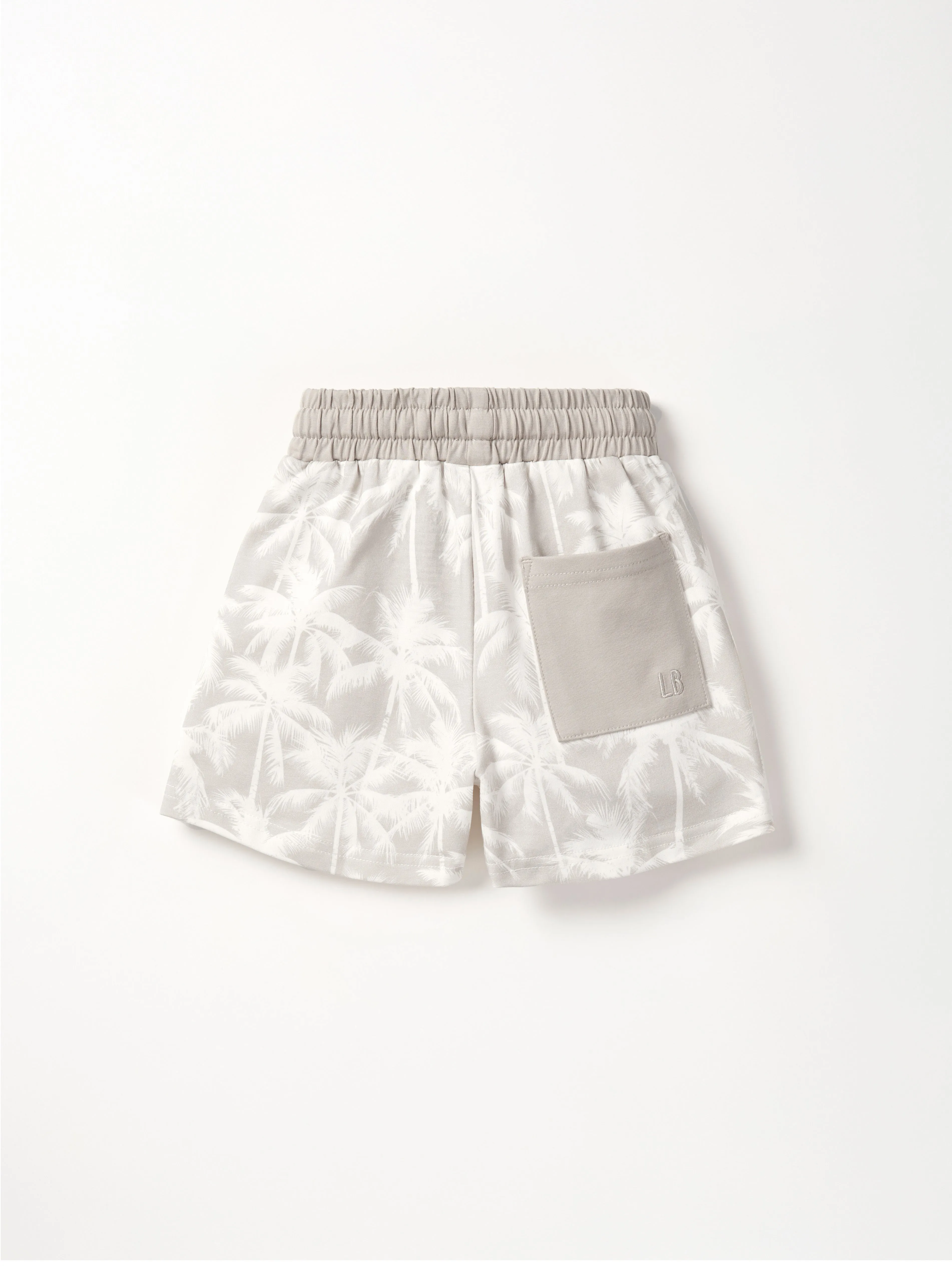 Palm Print Short - Frost,Kids