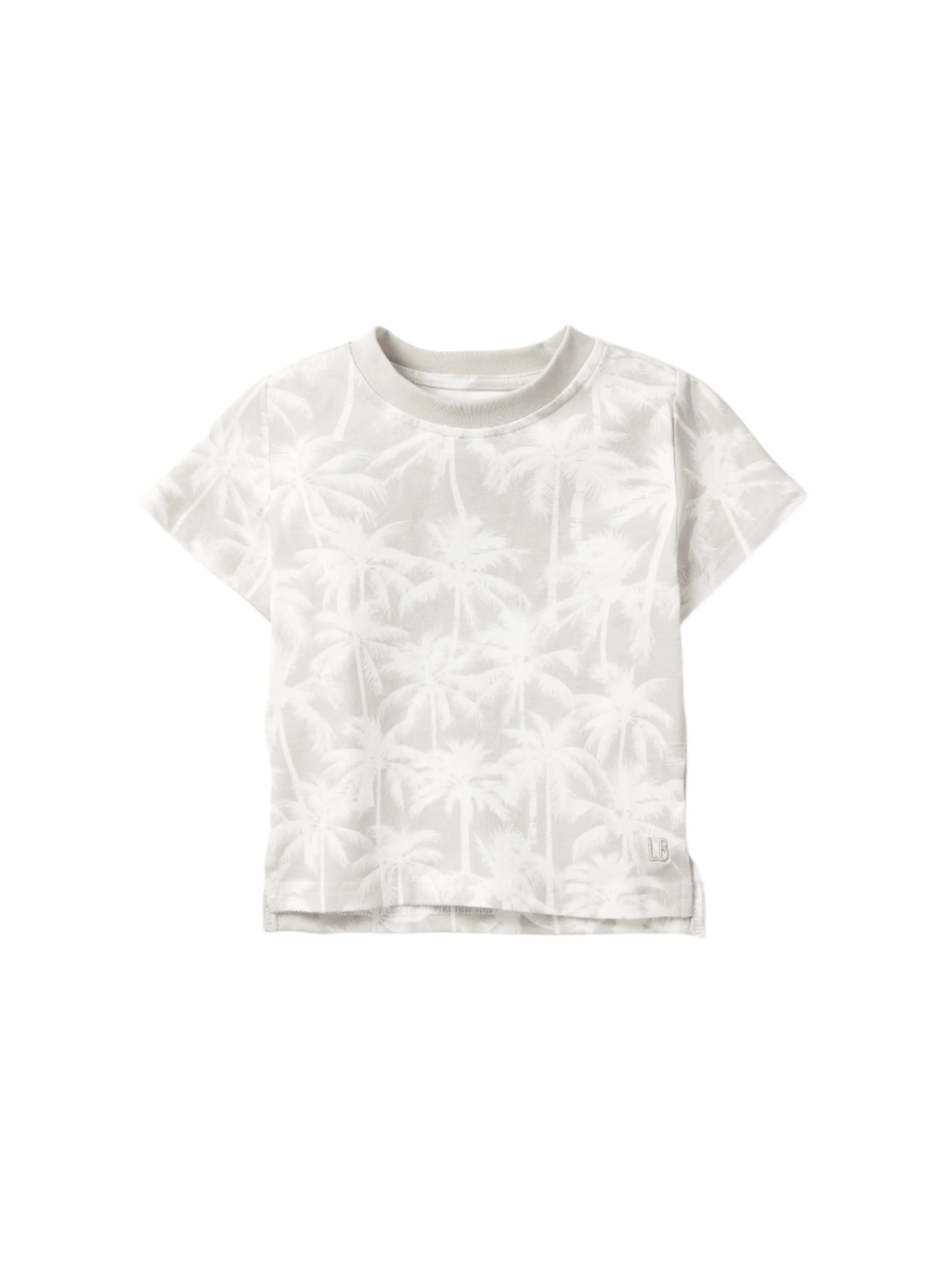 Palm Print Tee - Frost,Kids