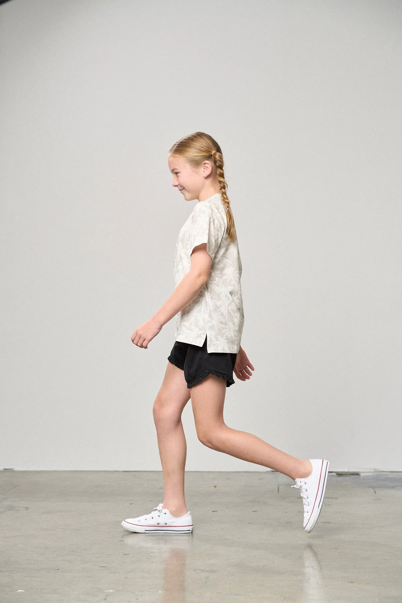 Palm Print Tee - Frost,Kids