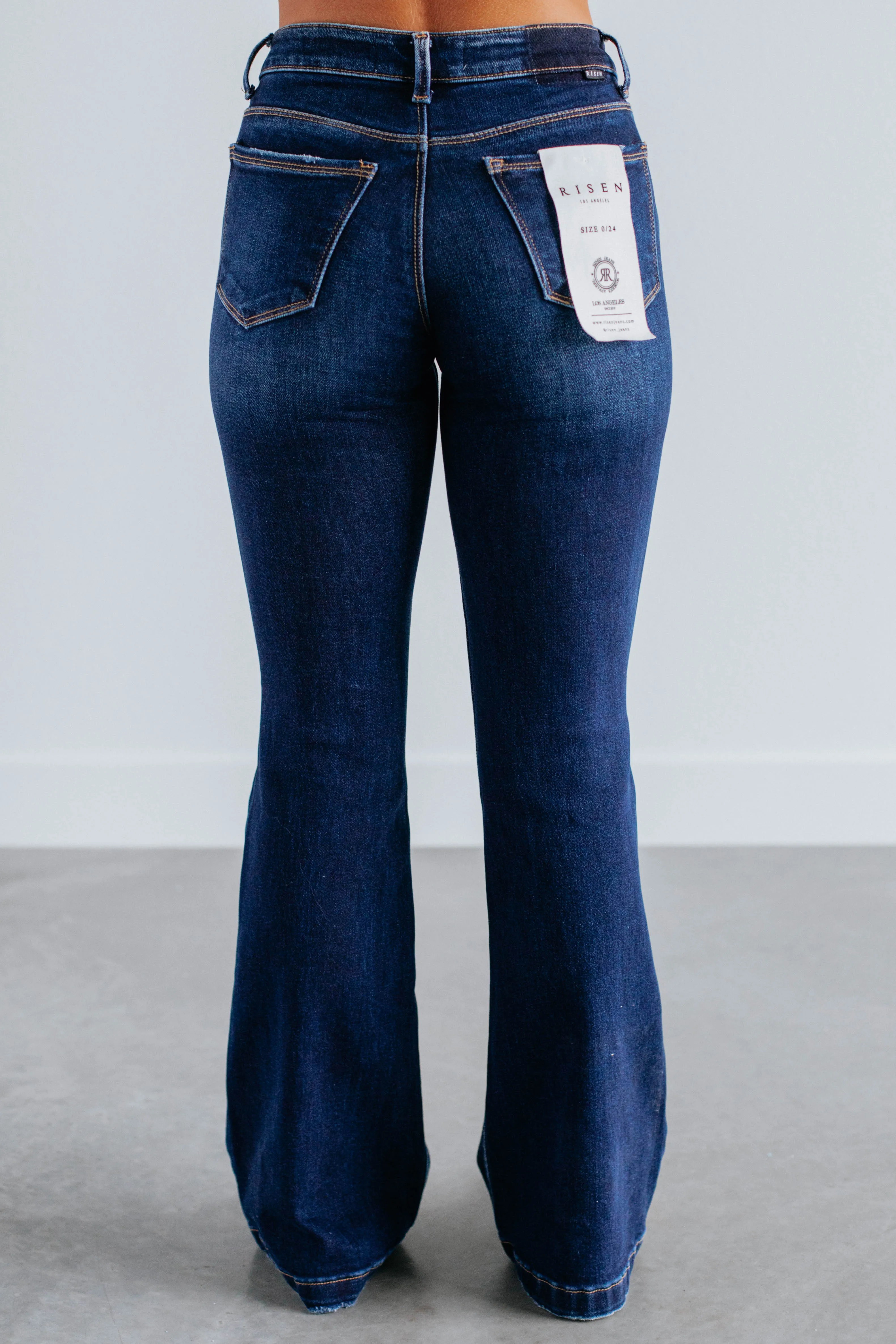 Palmer Risen Flare Jeans - Dark Wash,Jeans Women