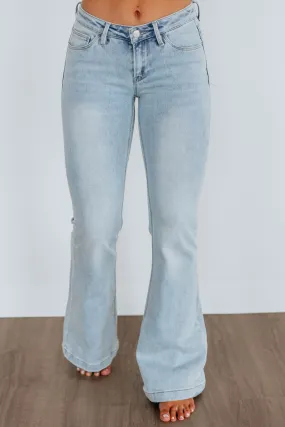 Palmer Risen Flare Jeans - Light Wash,Jeans Women
