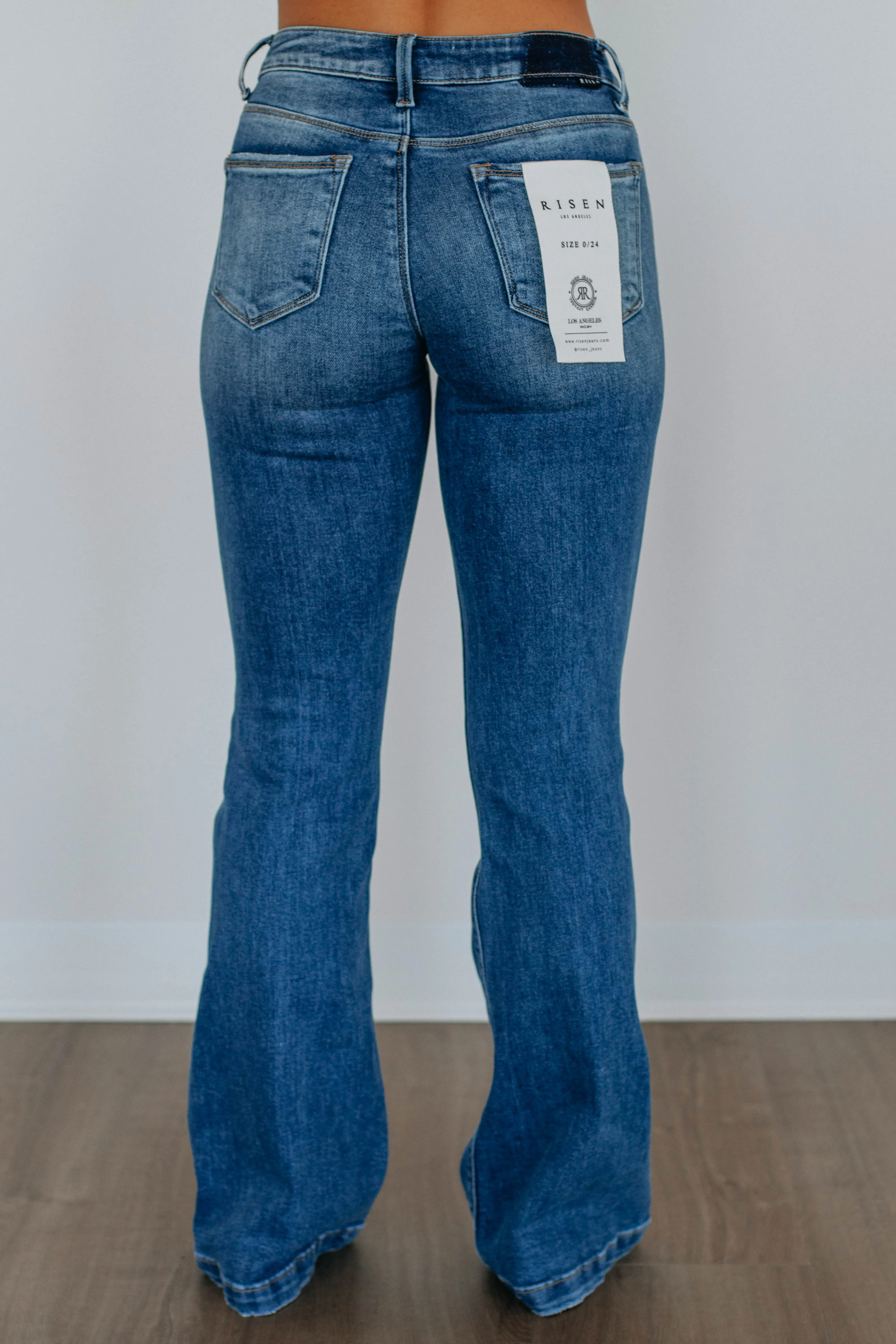 Palmer Risen Flare Jeans - Medium Wash,Jeans Women