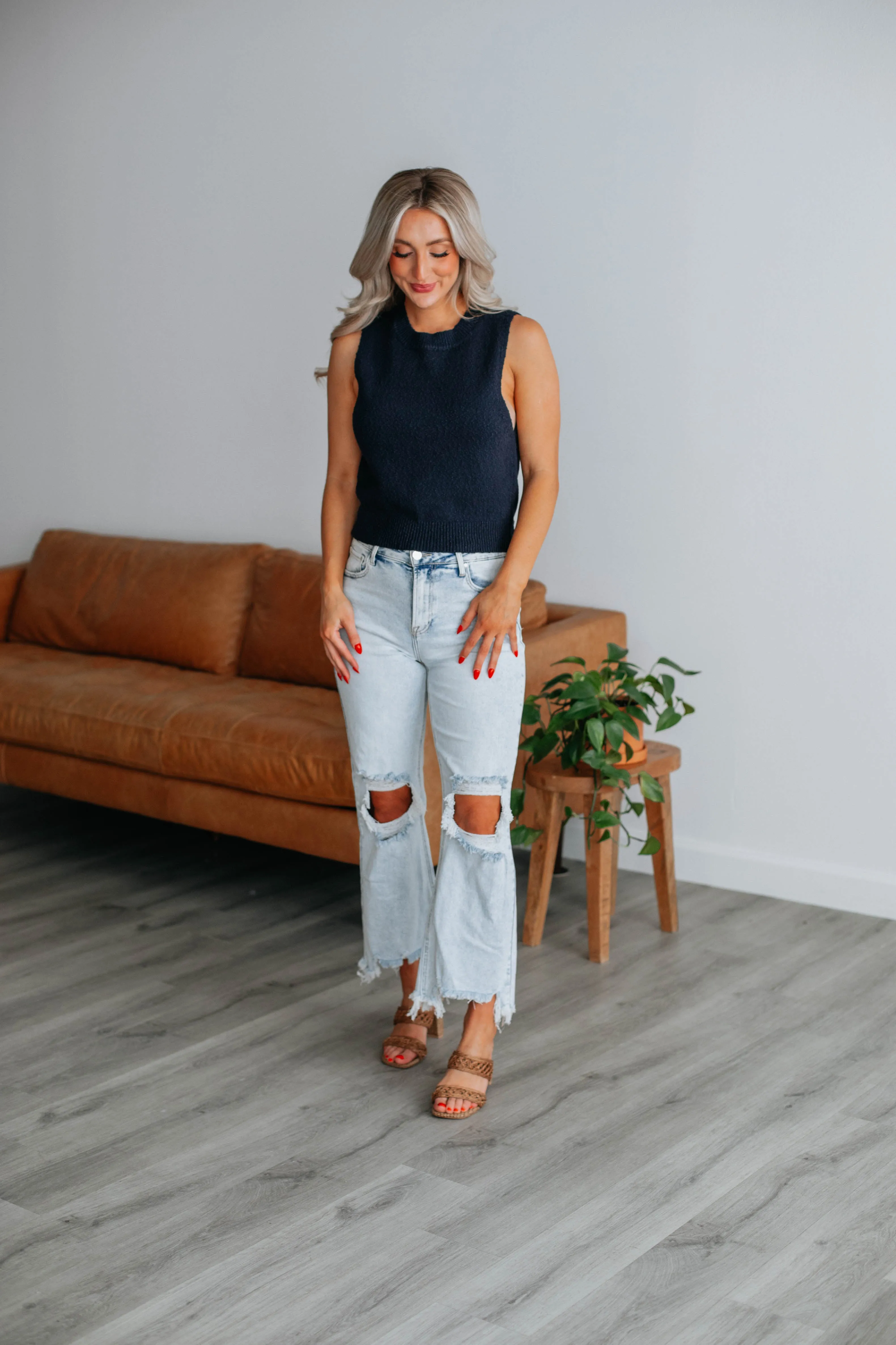 Patrea Knit Tank - Navy,Women Tank