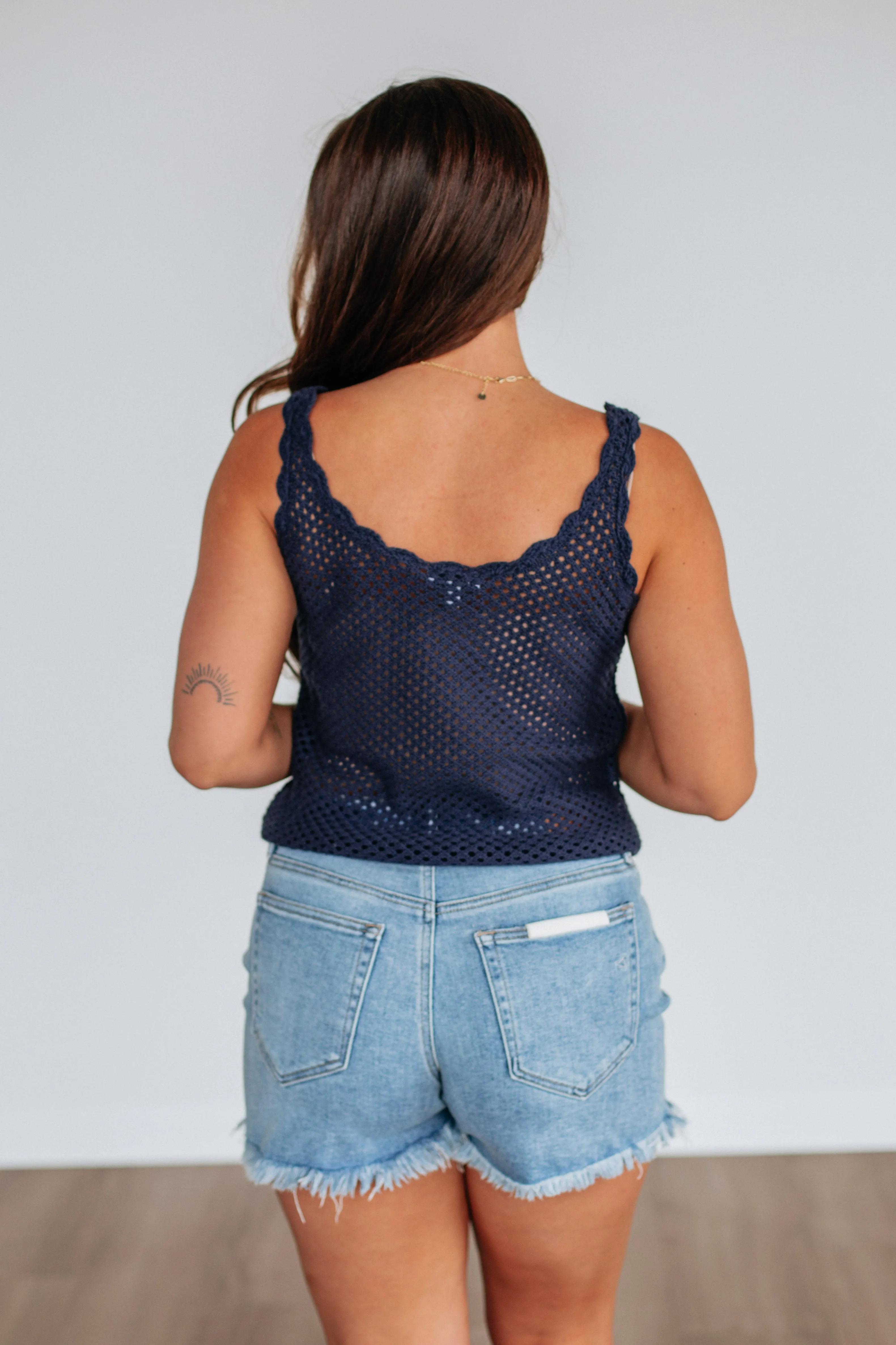 Patriotic Babe Tank - Navy,Women Tank