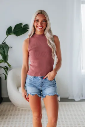 Powell Knit Tank - Dark Mauve,Women Tank