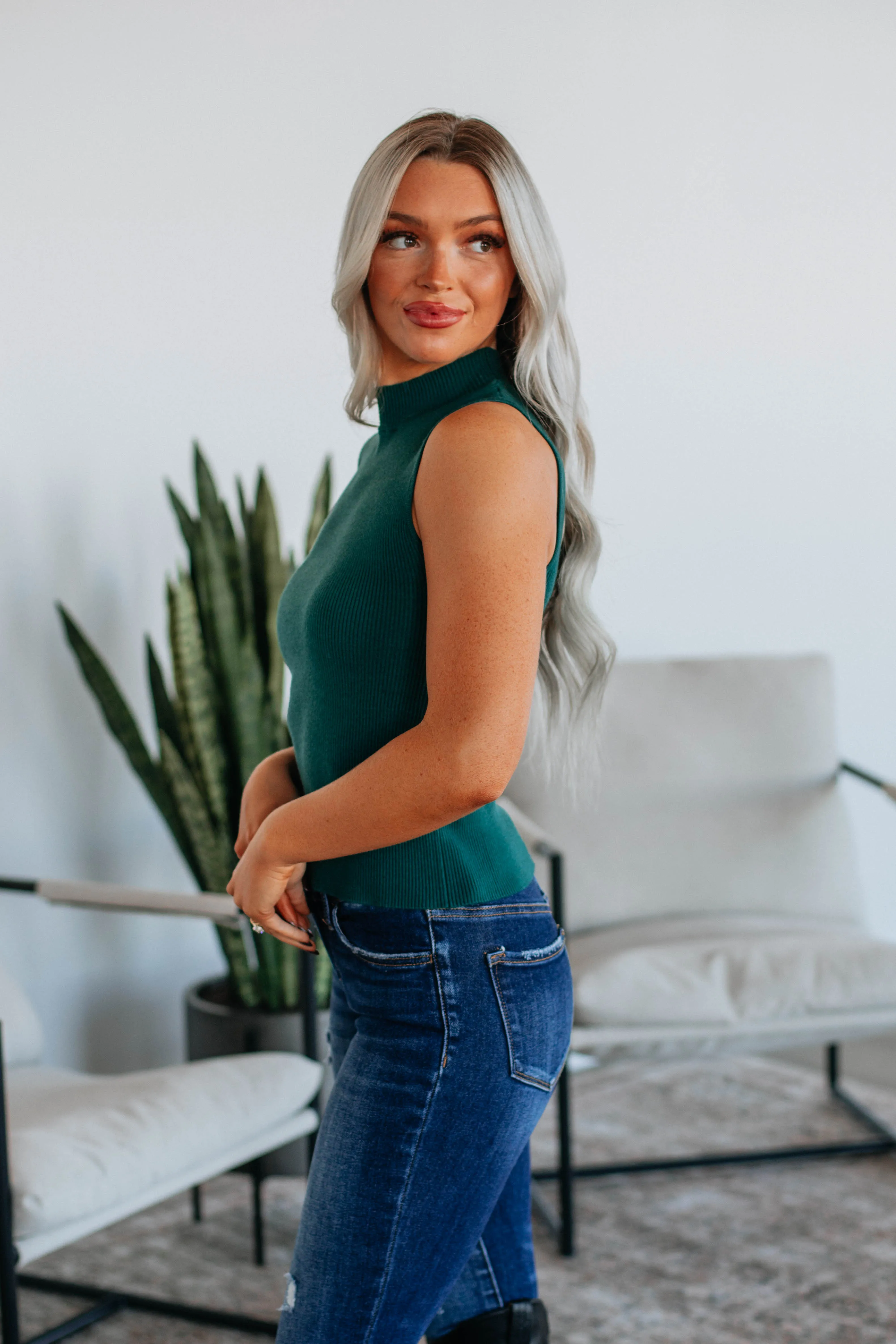 Powell Knit Tank - Peacock,Women Tank