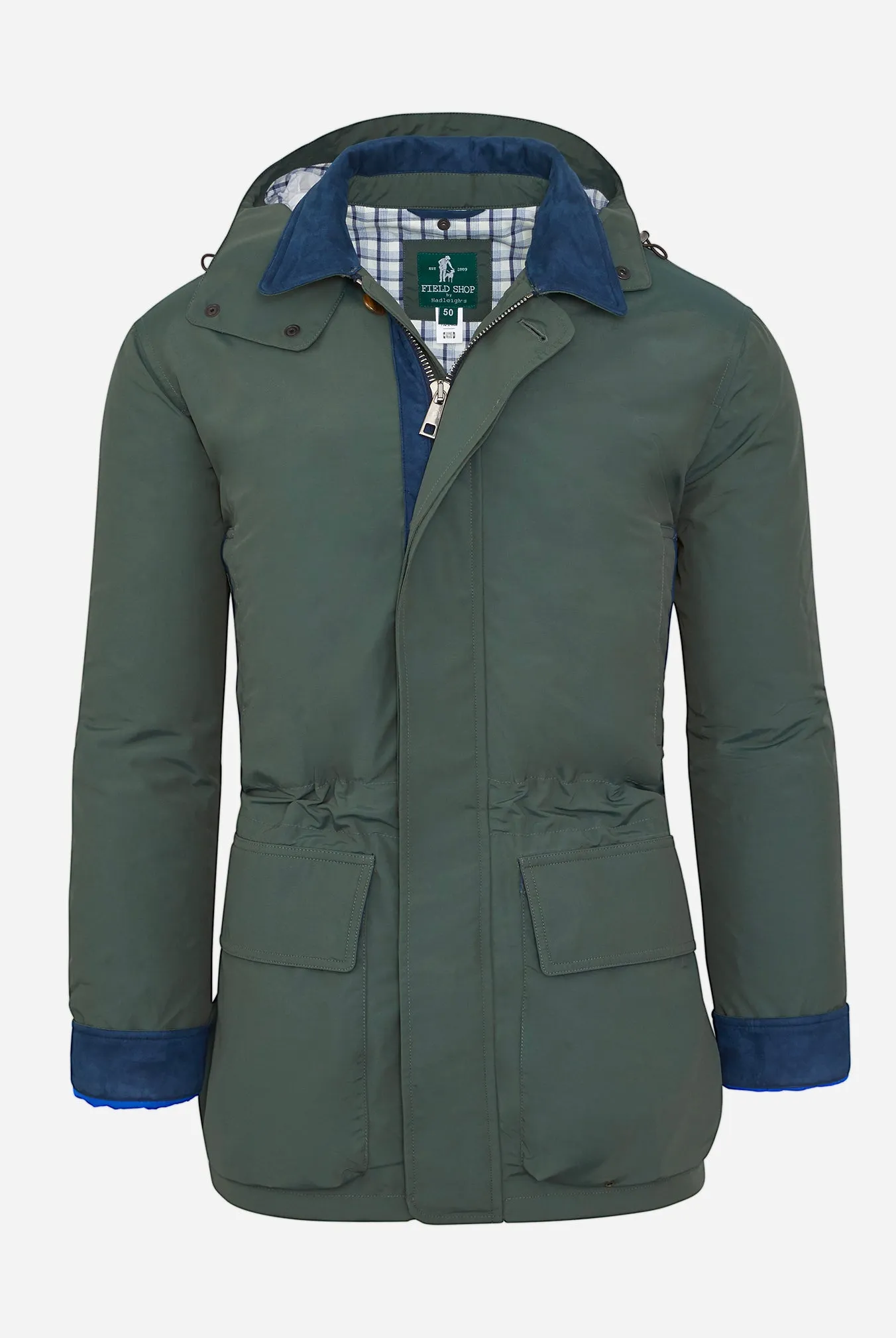 Ralph Coat in Green Nylon Performance,Men