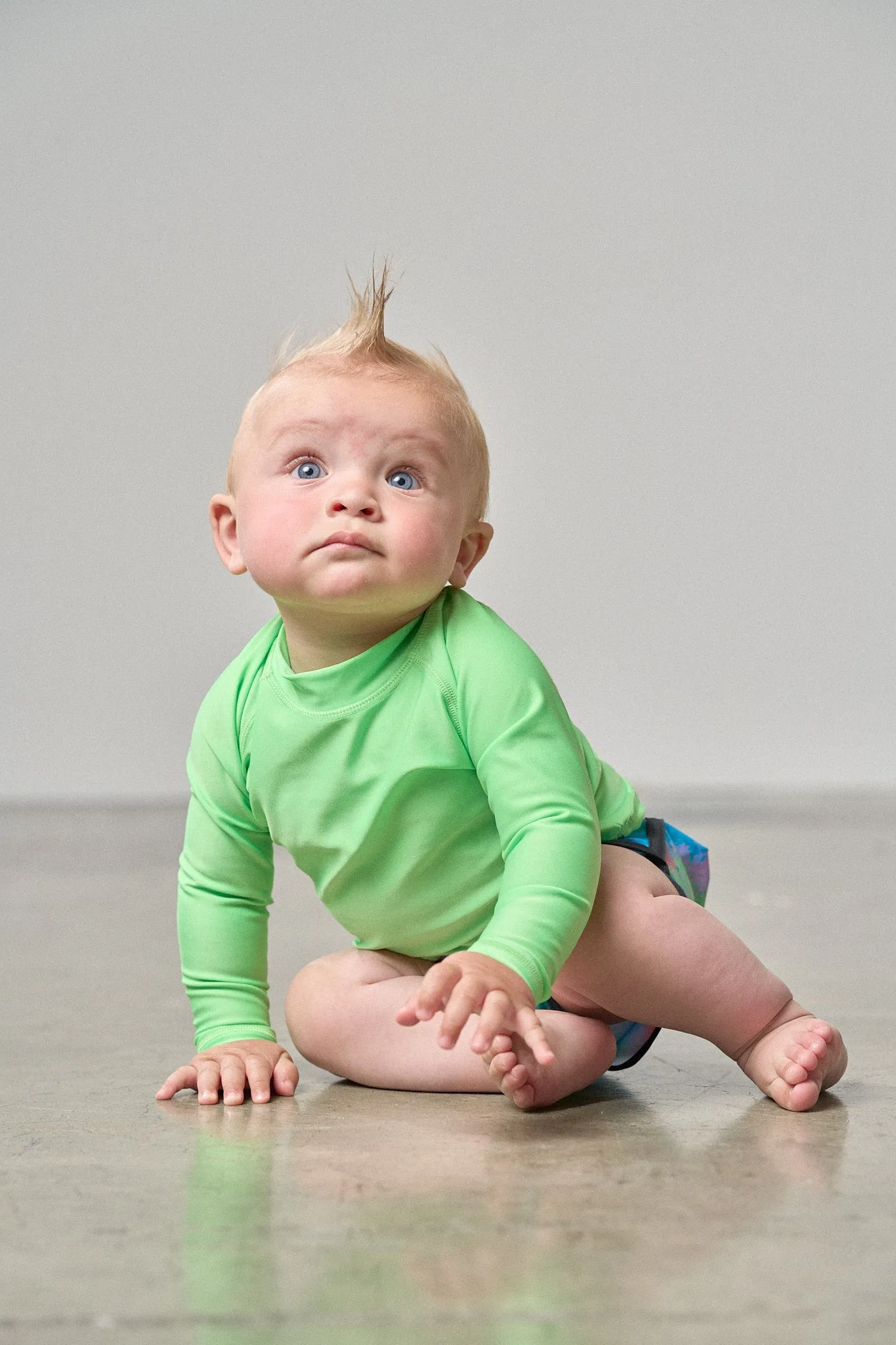 Rash Guard - Neon Green,Kids