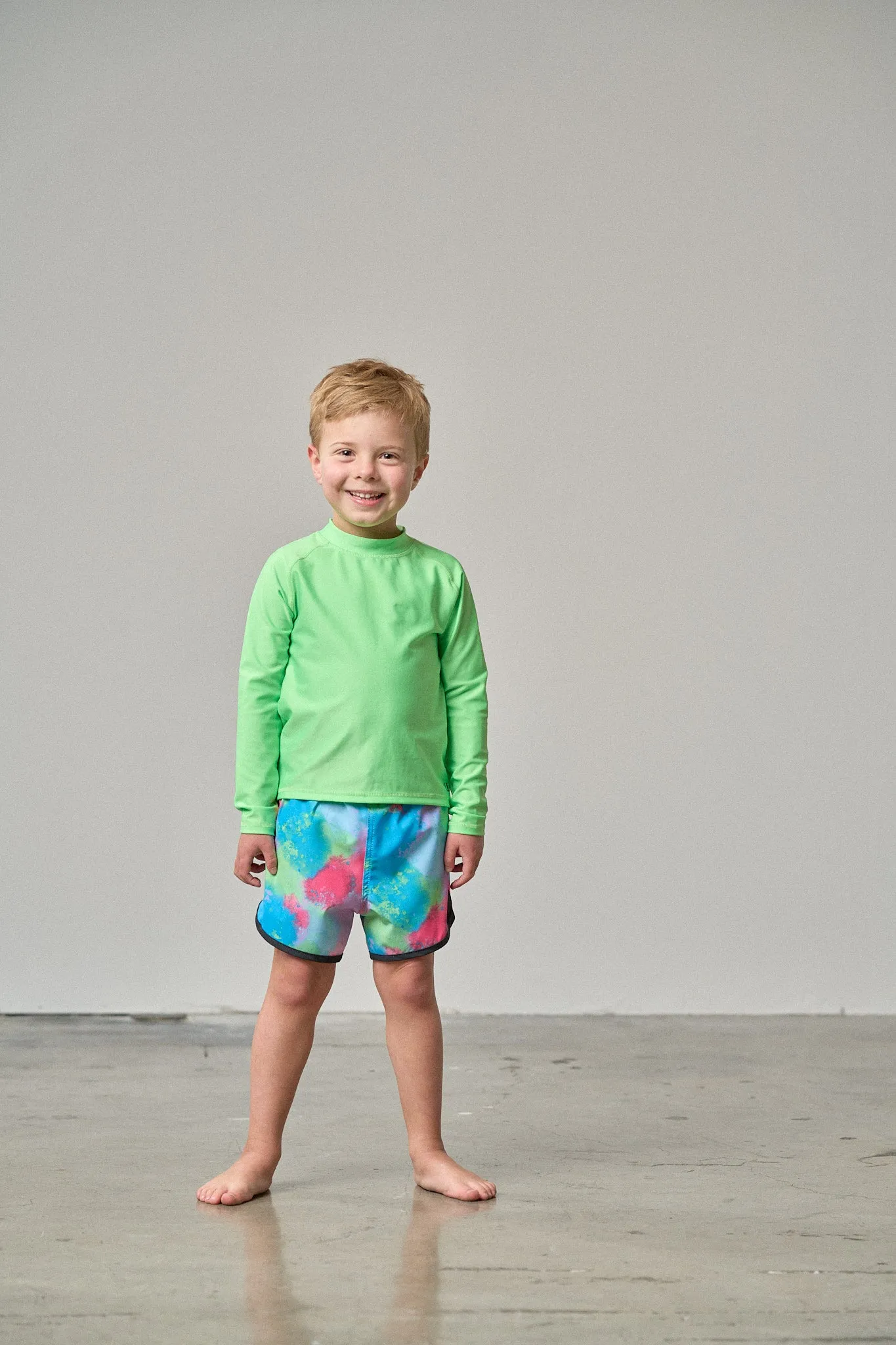 Rash Guard - Neon Green,Kids