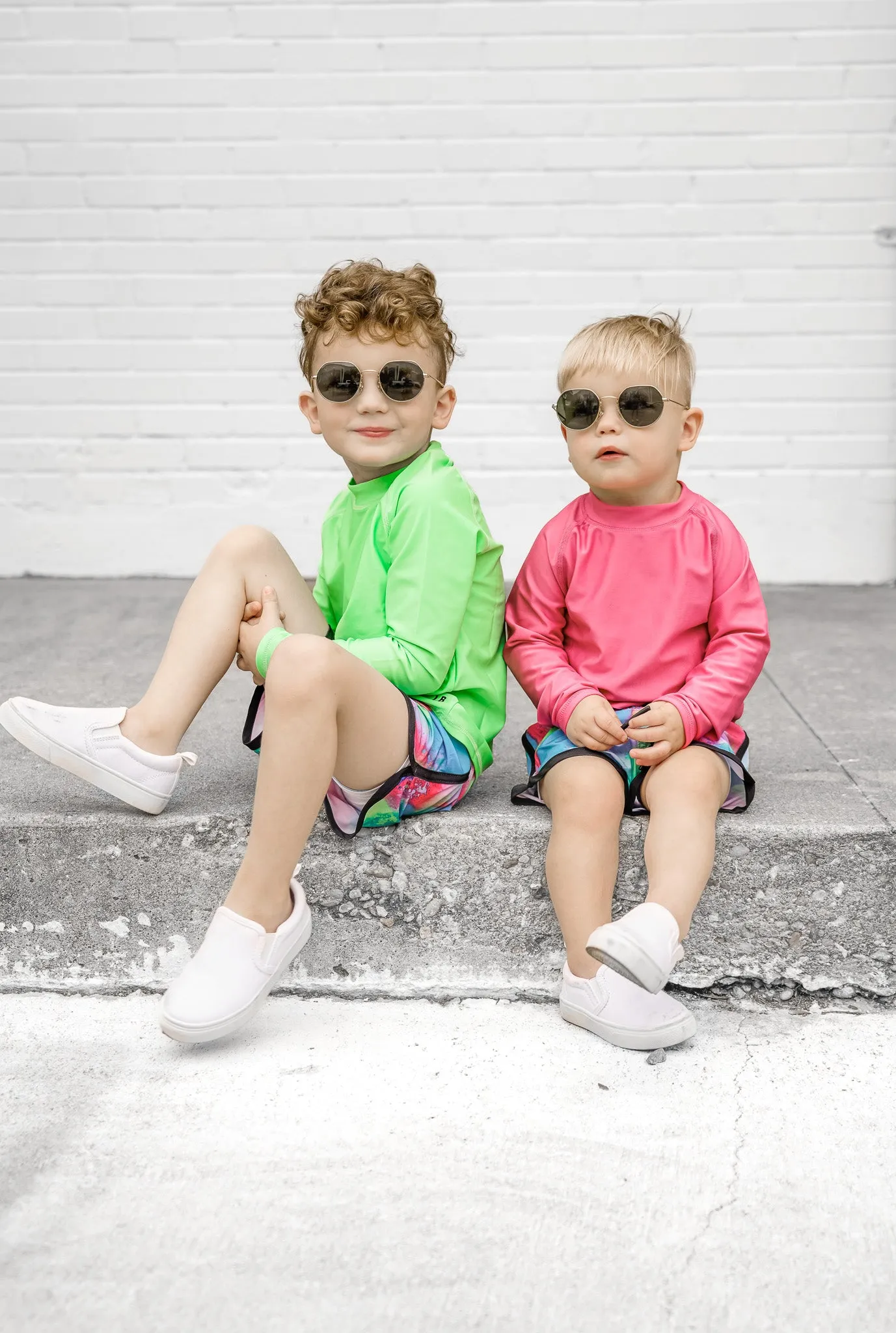 Rash Guard - Neon Green,Kids