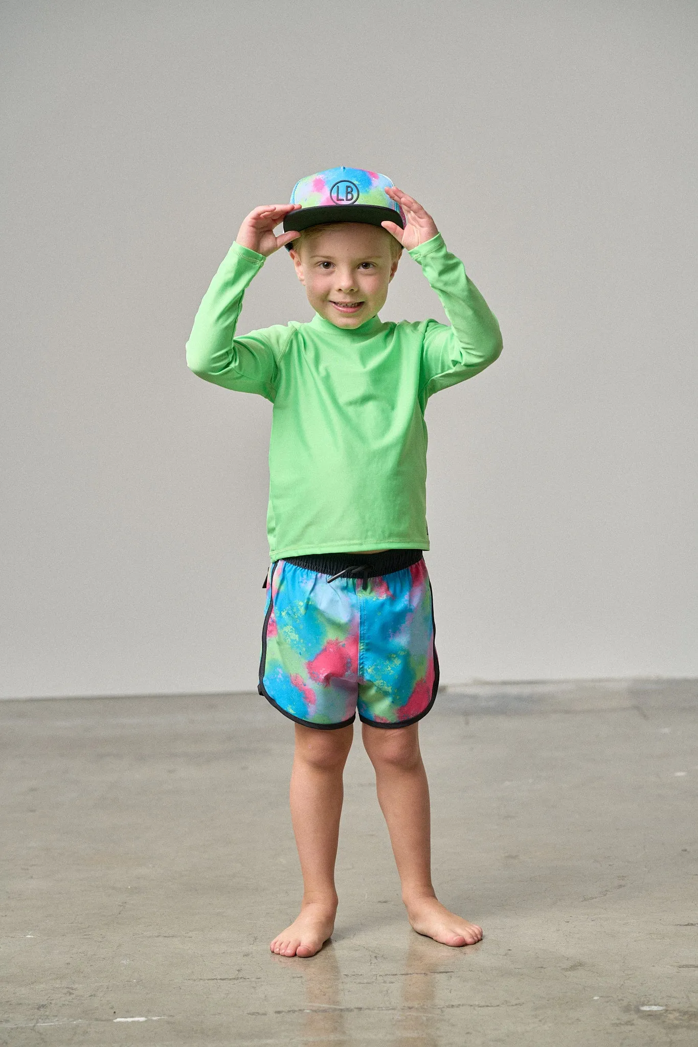 Rash Guard - Neon Green,Kids