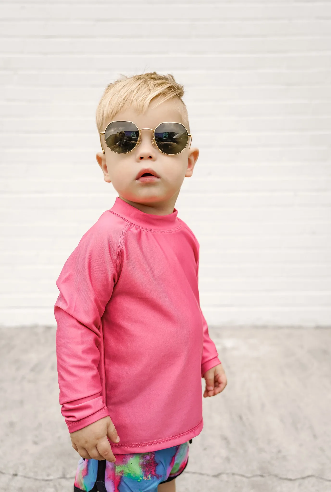 Rash Guard - Pink,Kids