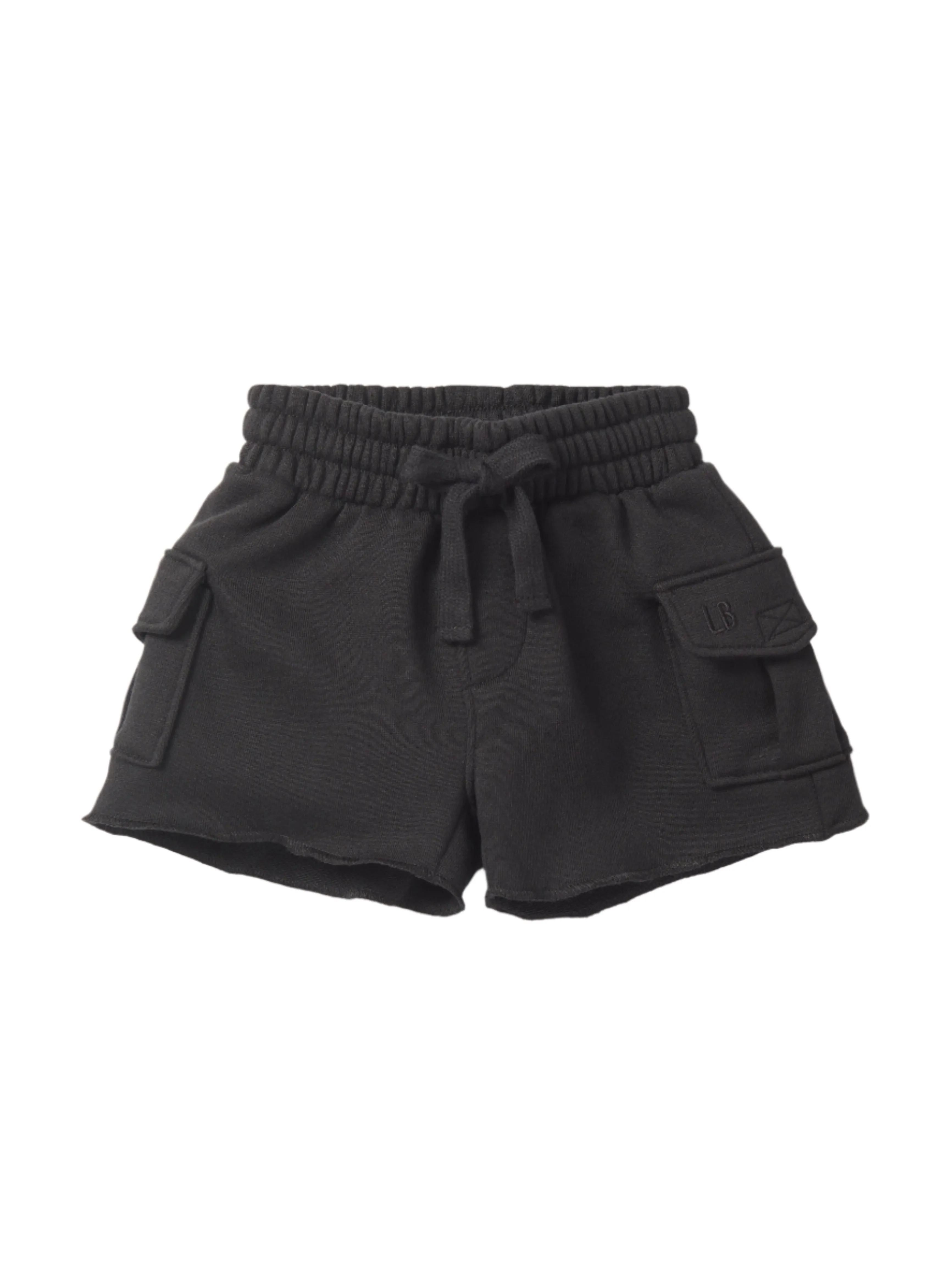 Raw Edge Cargo Short - Black,Kids