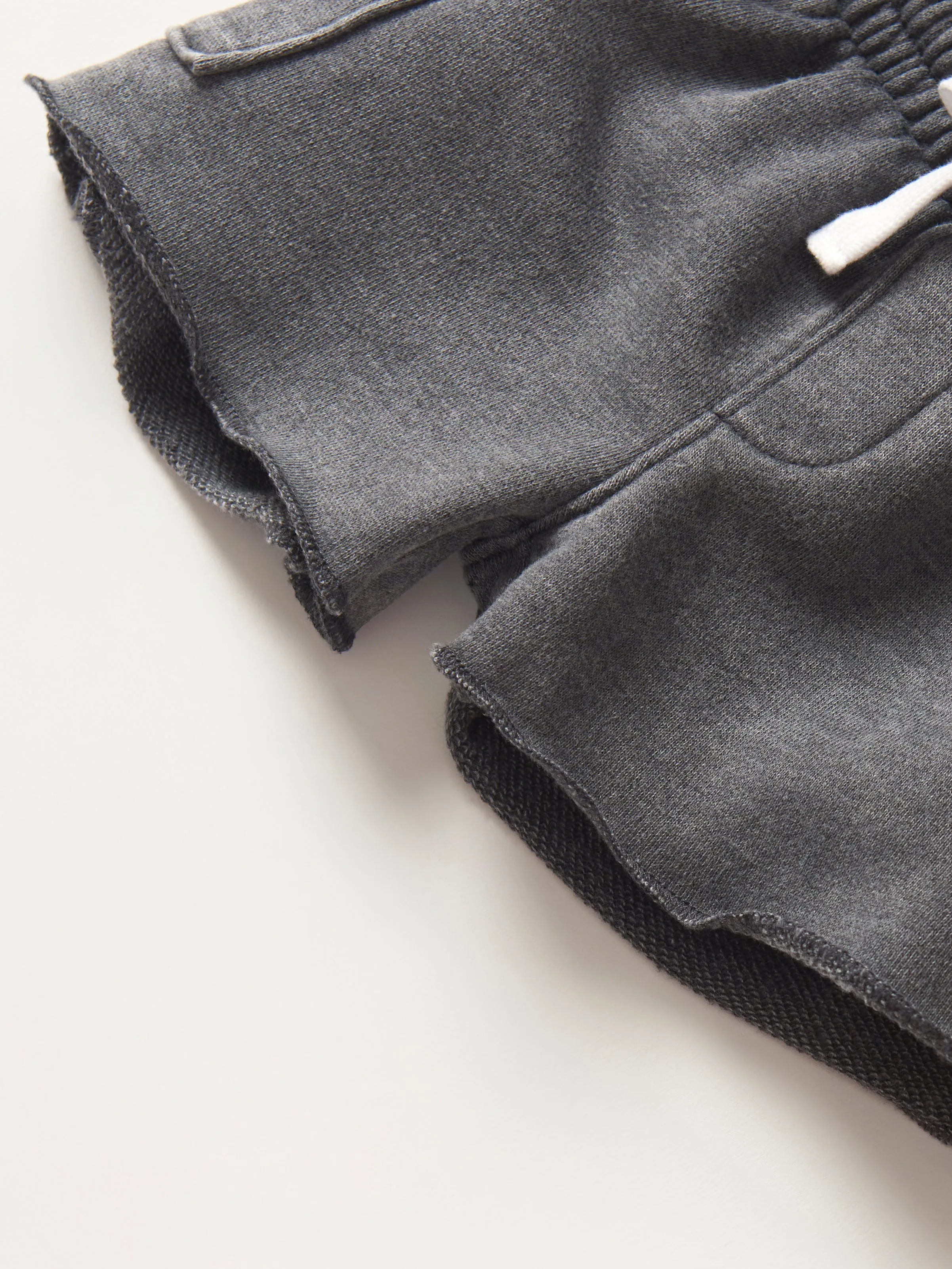 Raw Edge Cargo Short - Charcoal Wash,Kids