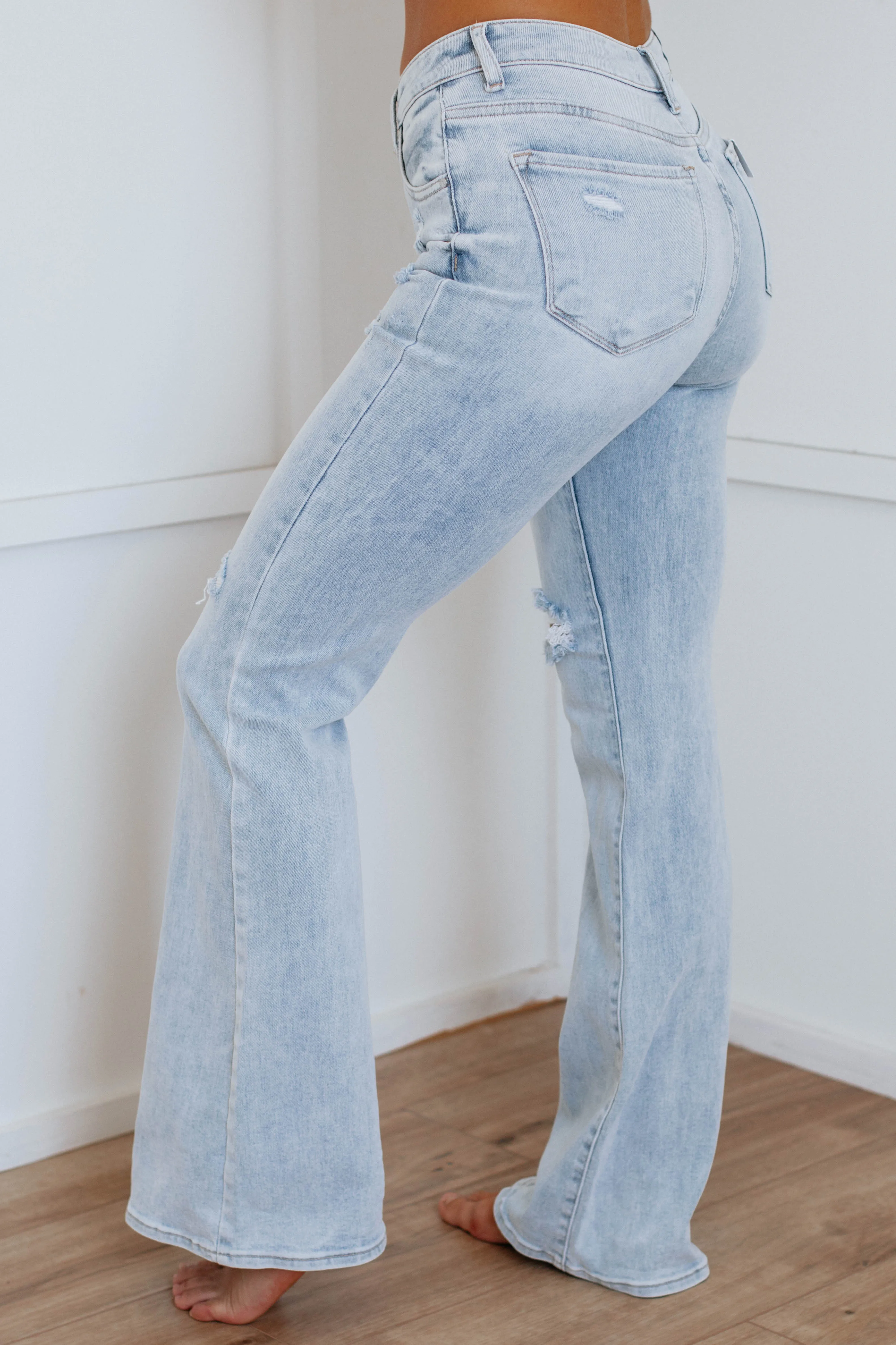 Rayna Risen Jeans - Light Wash,Jeans Women