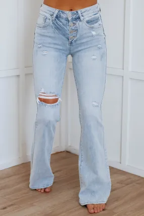 Rayna Risen Jeans - Light Wash,Jeans Women