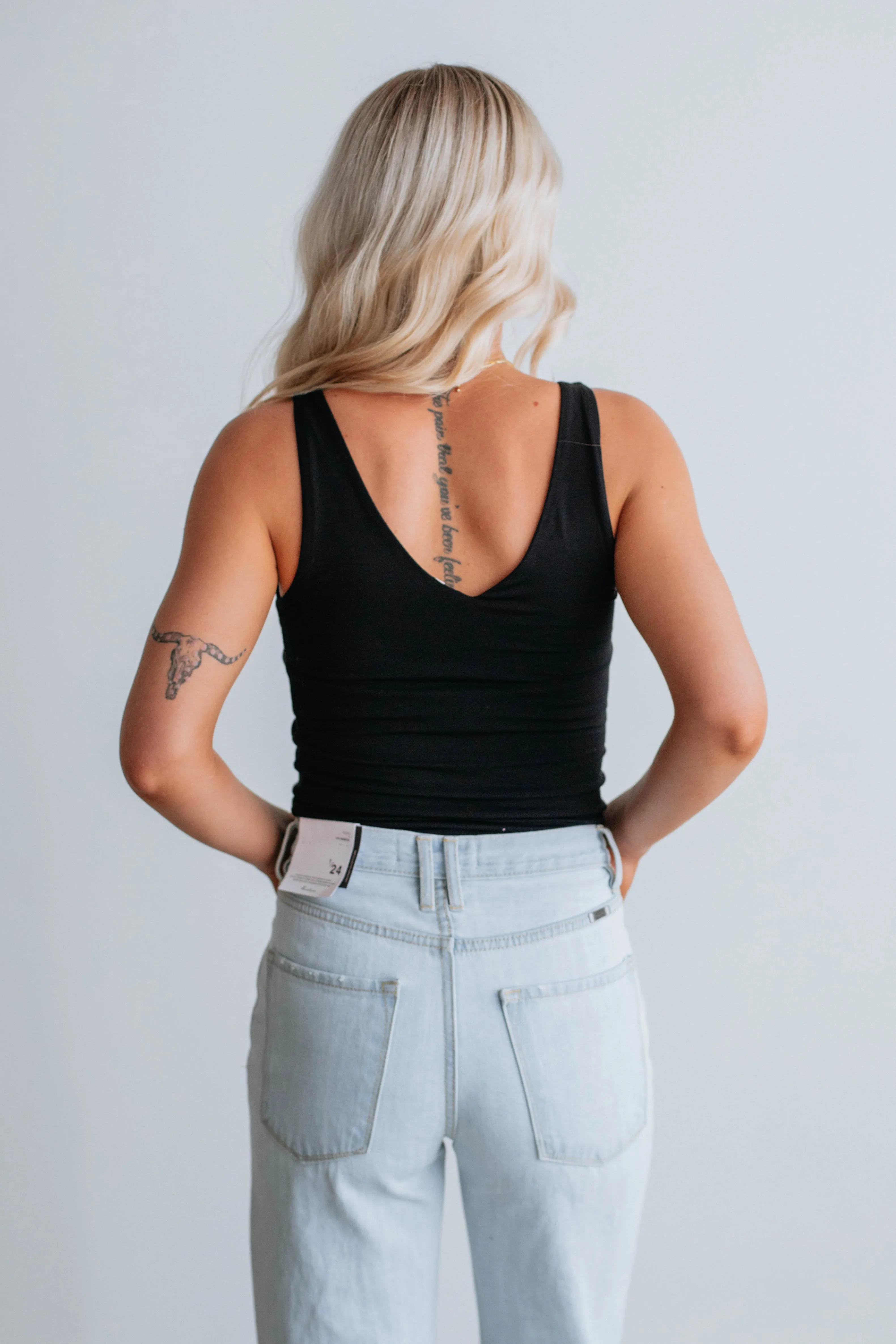 Rio Basic Tank - Black,Women Tank