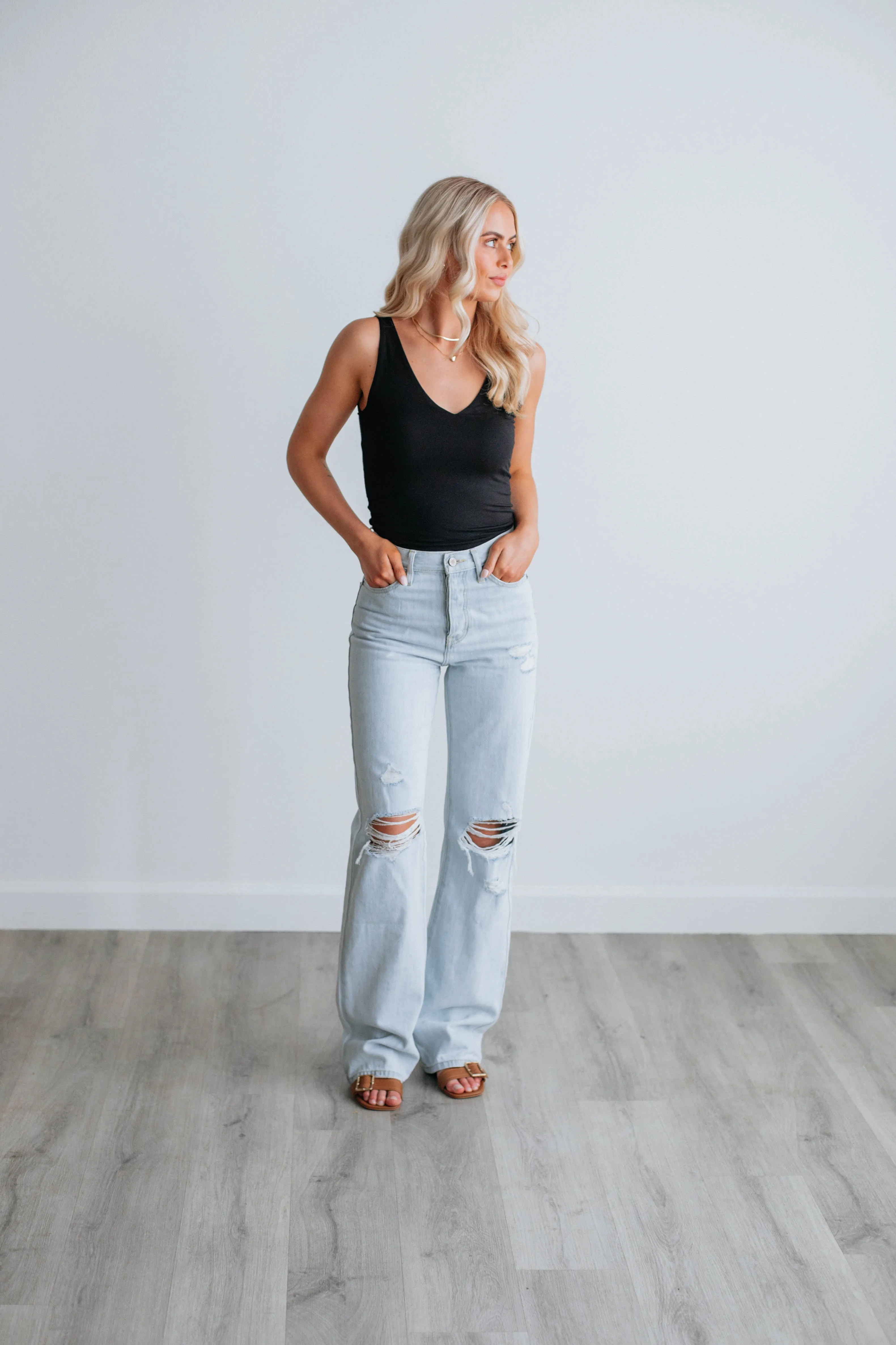 Rio Basic Tank - Black,Women Tank