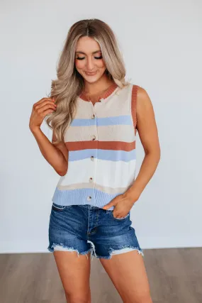 Robbyn Sweater Top - Sky Blue Mix,Women Sweater