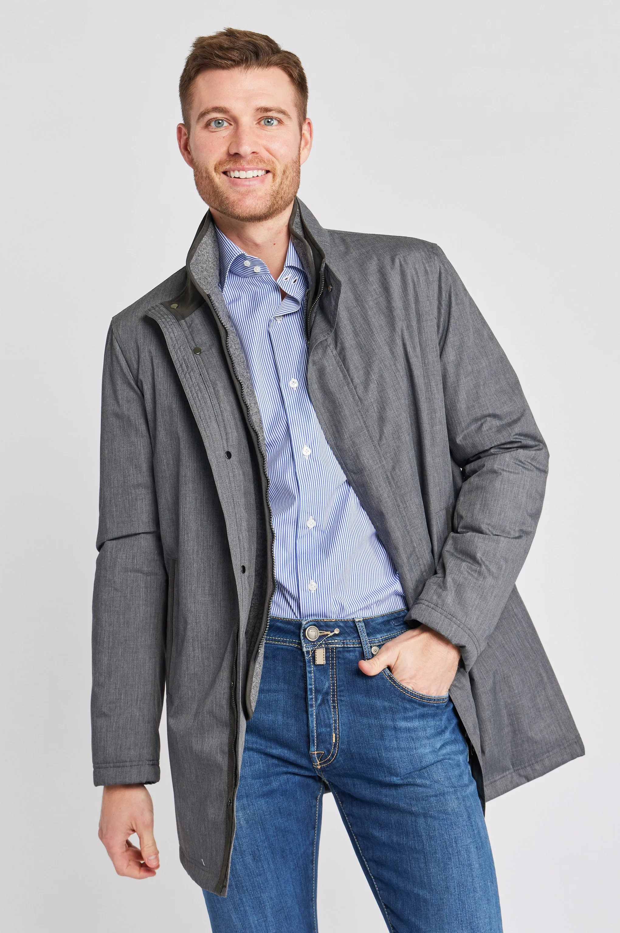 Robert Car Coat,Men