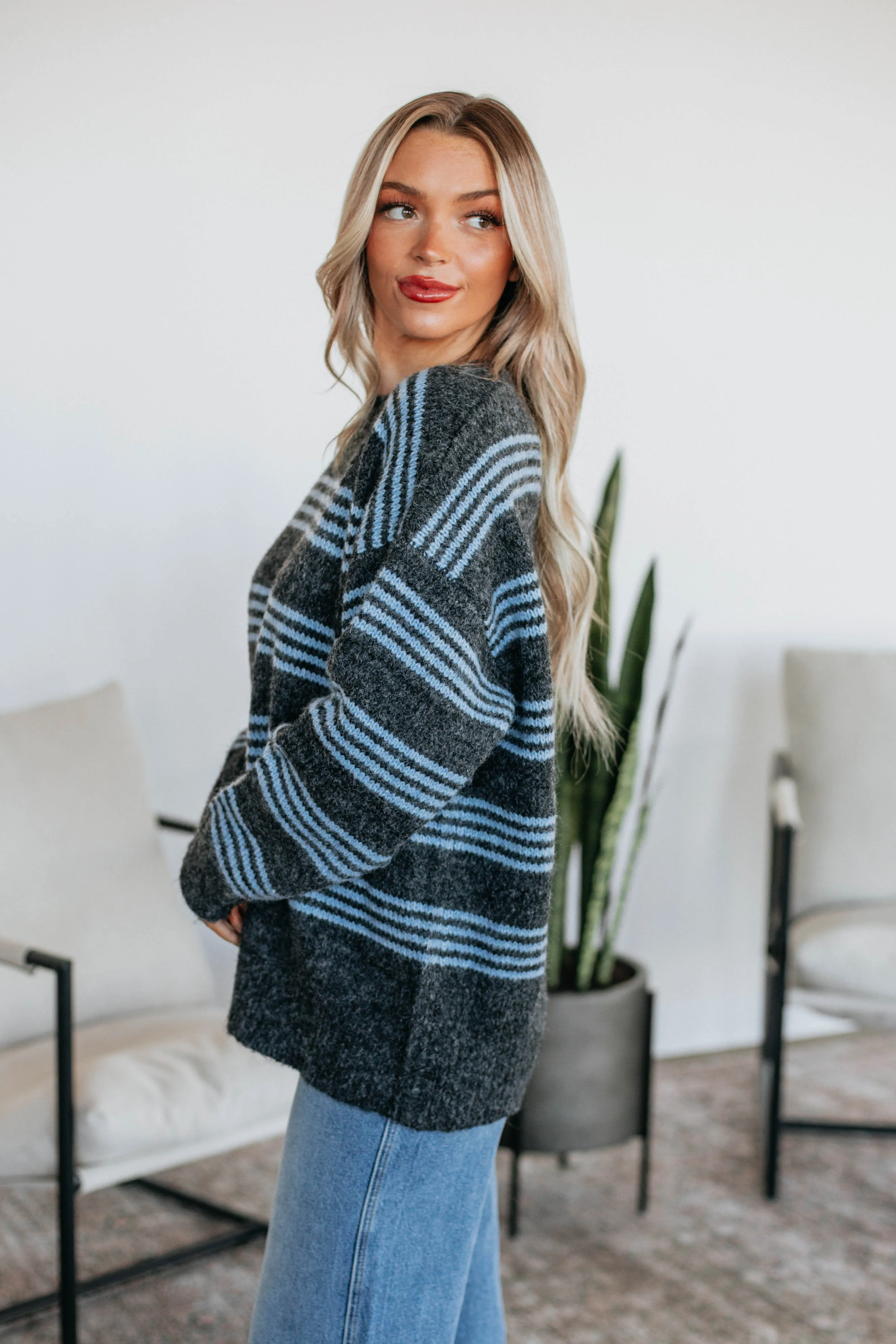 Ronnie Striped Sweater,Women Sweater