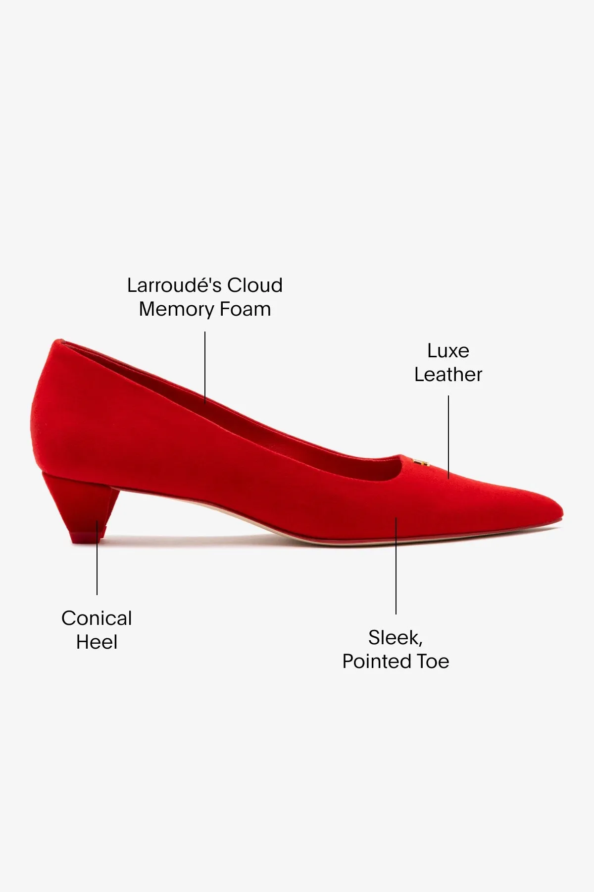 Ruth Pump In Scarlet Suede,Women Heel
