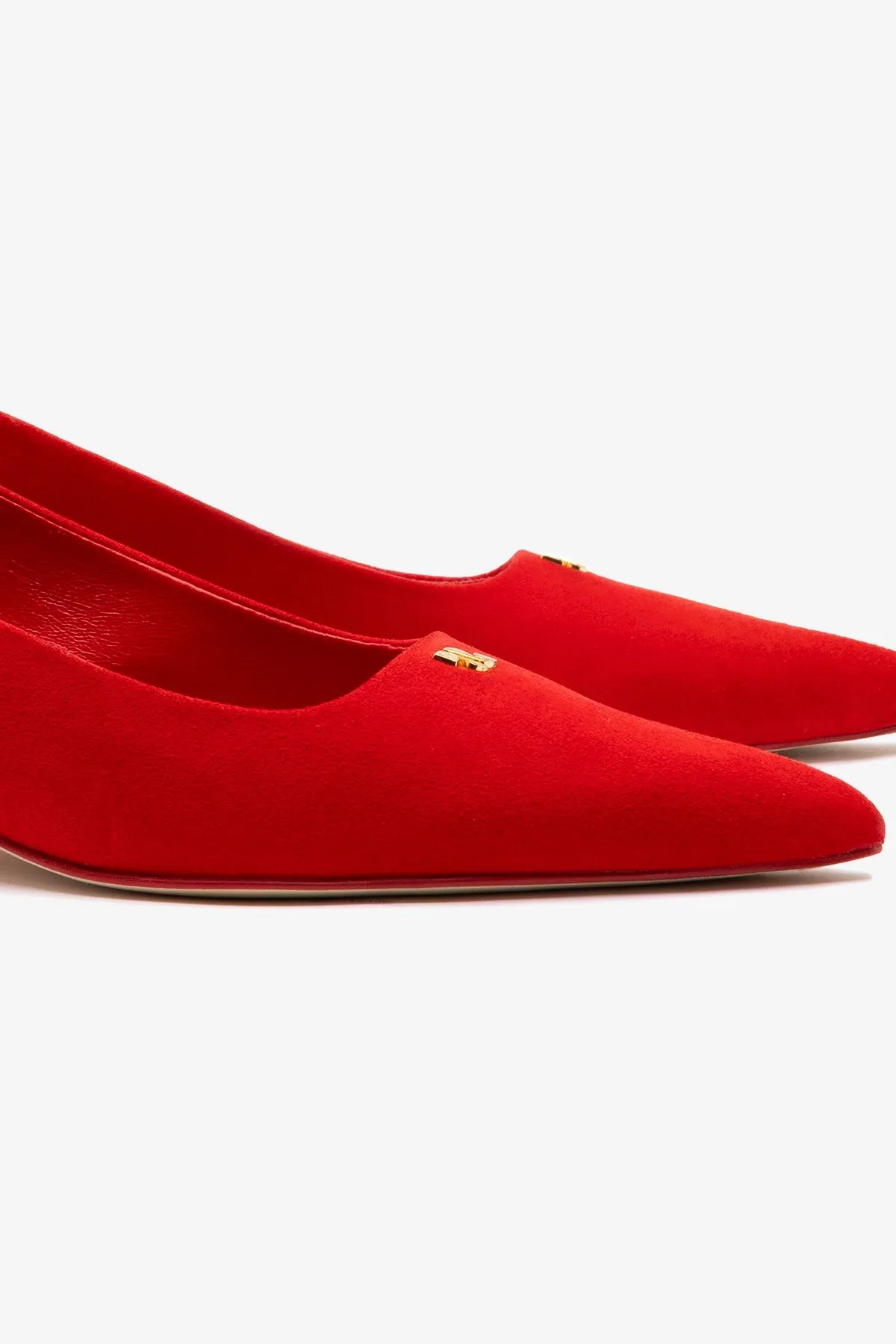 Ruth Pump In Scarlet Suede,Women Heel