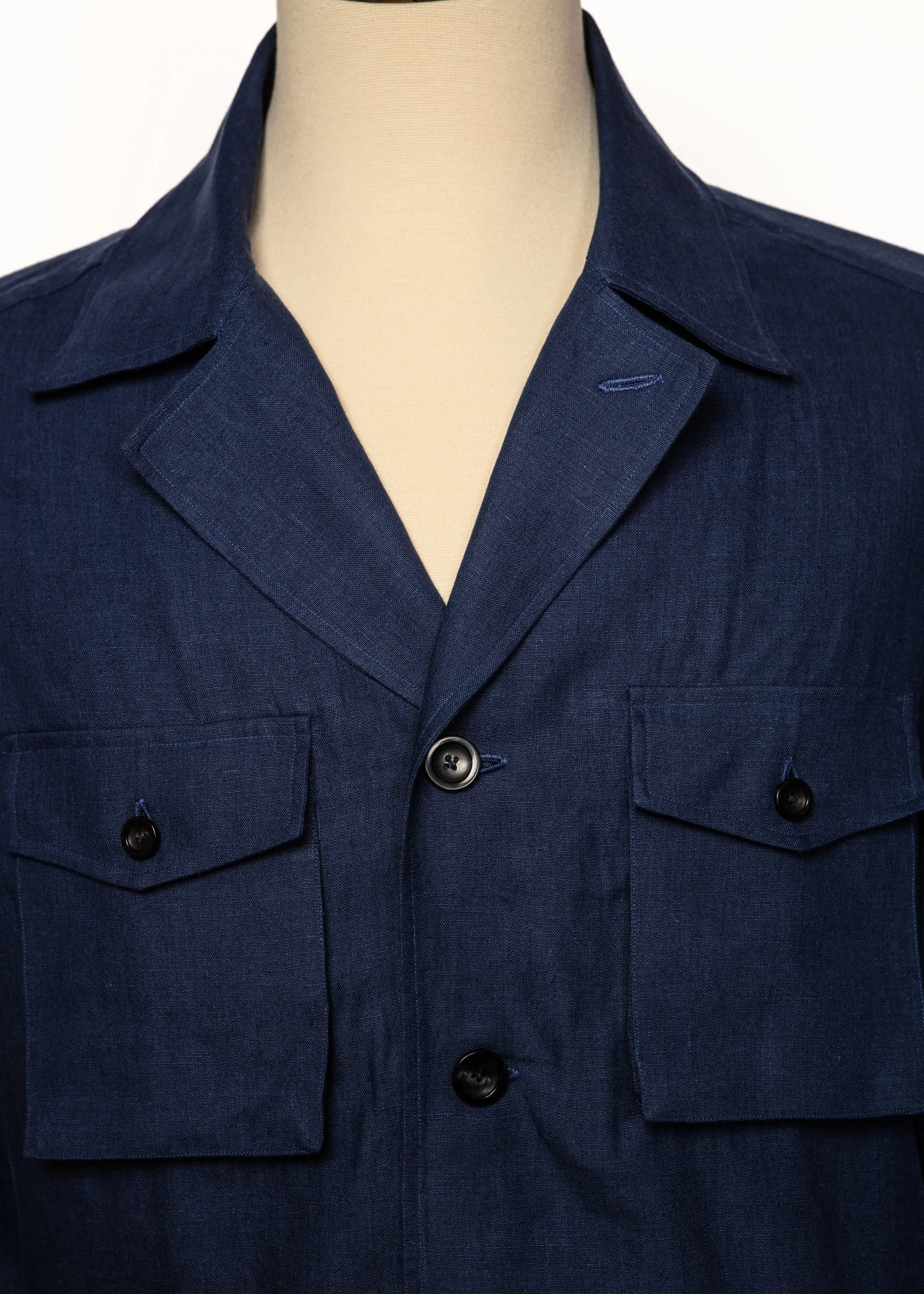 Sahariana Over Shirt in Navy,Men